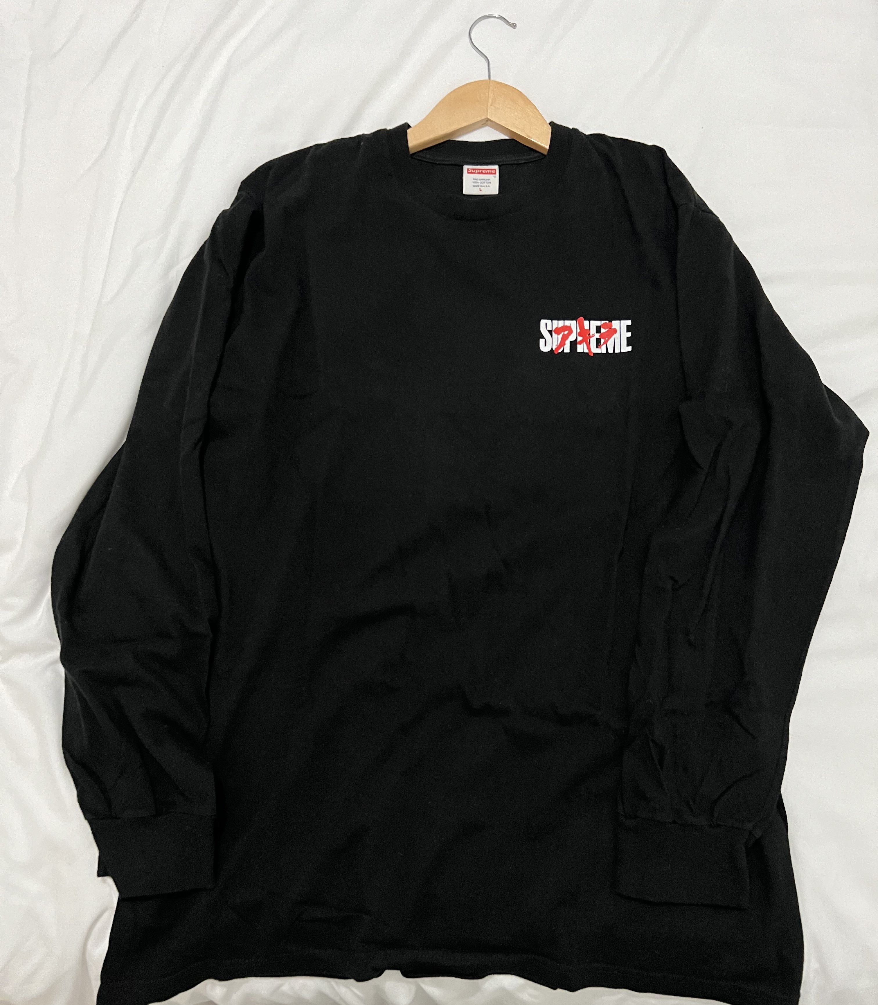 Supreme x AKIRA Neo-Tokyo L/S Tee Black L - Long Sleeve T Shirts
