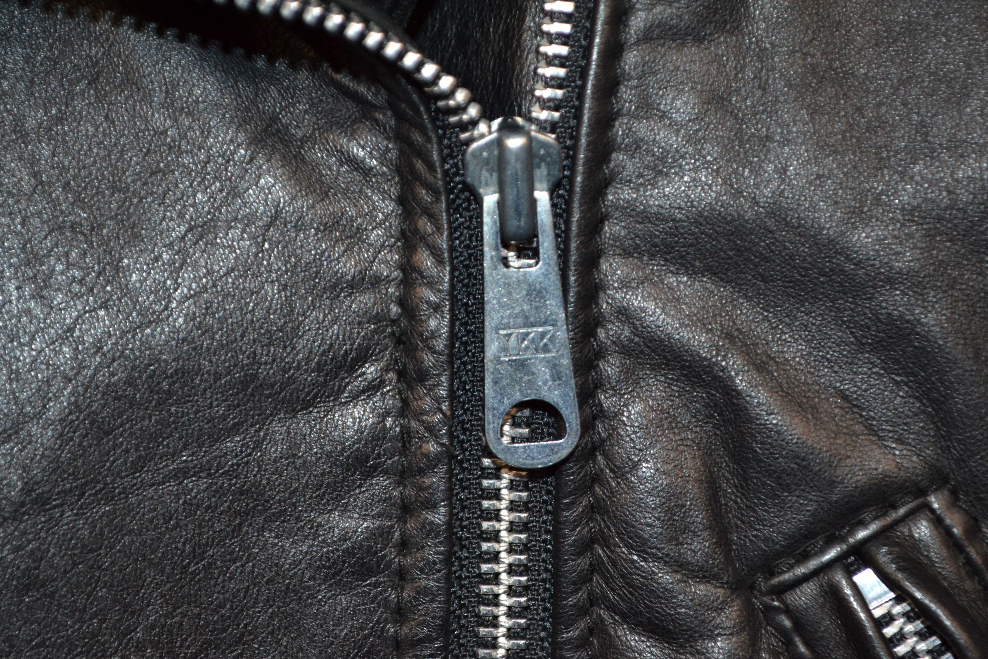 Vintage On The Fringe Black Leather Biker Jacket M Made Canada Size M / US 6-8 / IT 42-44 - 3 Thumbnail