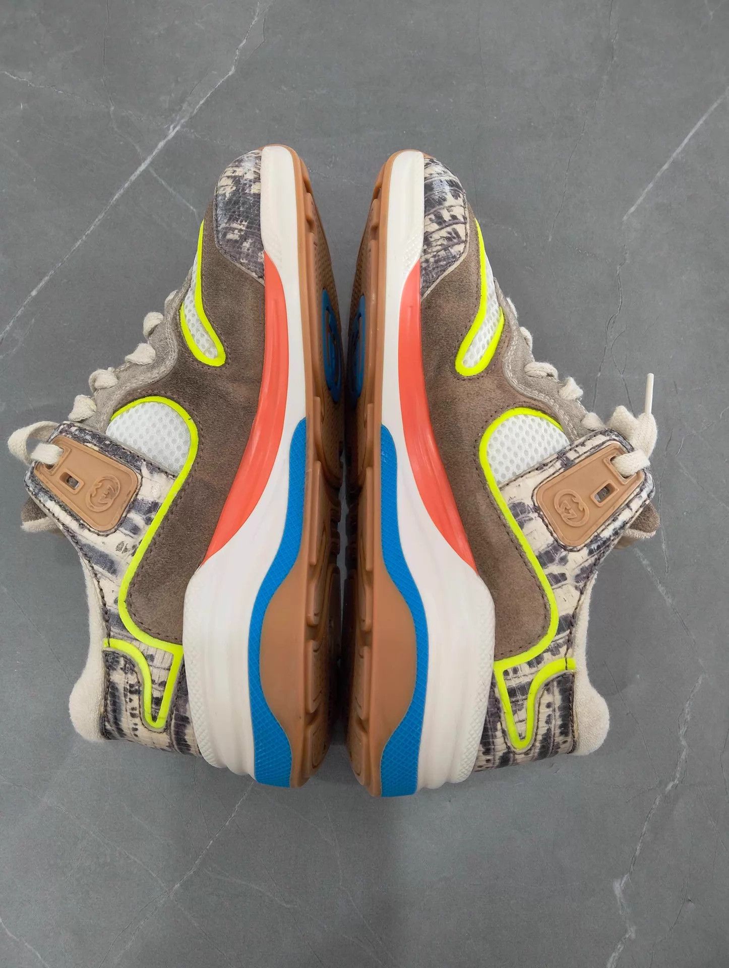 Gucci GUCCI lizard print panelled sneakers EU 35.5 Size US 5 / IT 35 - 2 Thumbnail