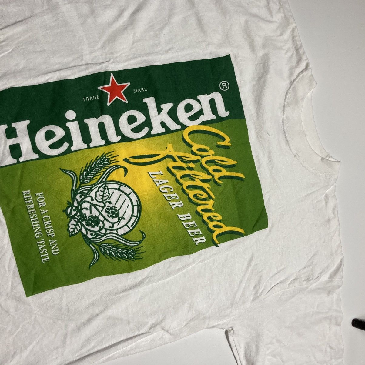 Heineken × Vintage vintage heineken lager beer tee Size US XL / EU 56 / 4 - 2 Thumbnail