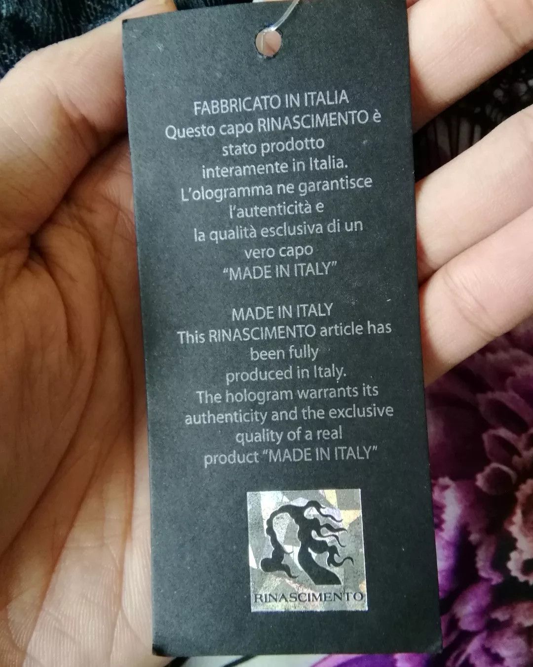 Other Rinascimento Flower Big Print Woman Top Made in Italy Size L / US 10 / IT 46 - 7 Thumbnail