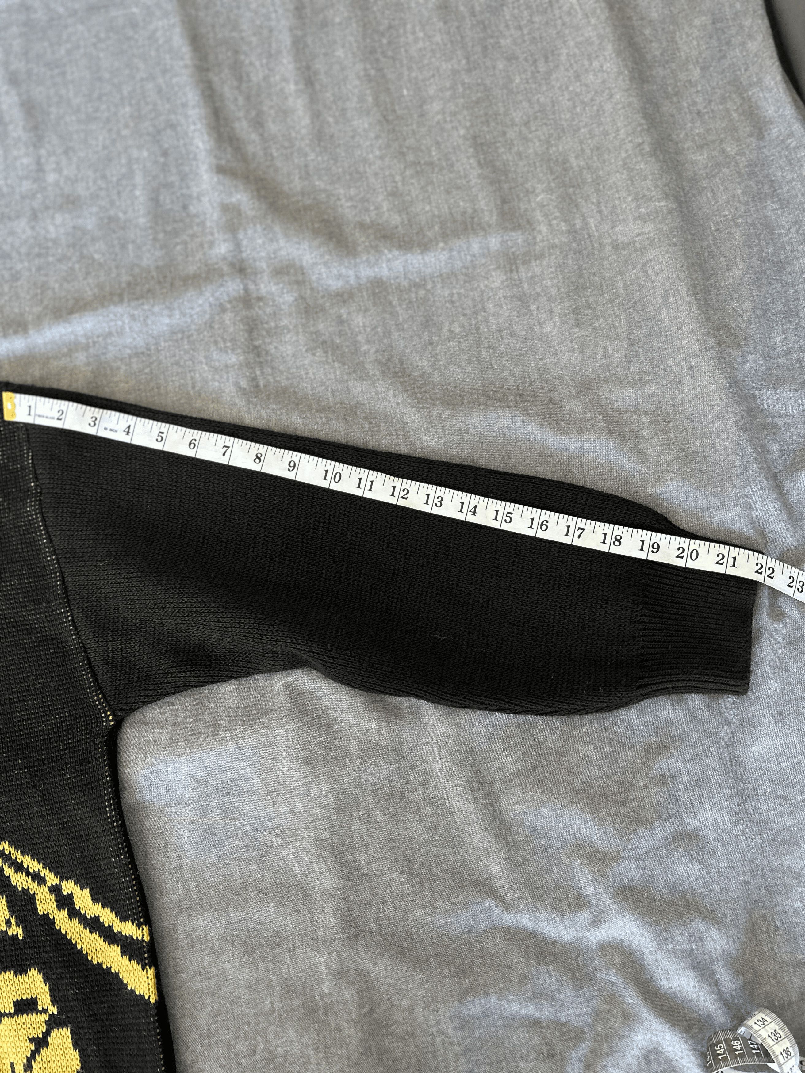 Polar Skate Co. [Polar Skate] EMILE KNIT SWEATER (BLACK/YELLOW) Size US M / EU 48-50 / 2 - 4 Thumbnail