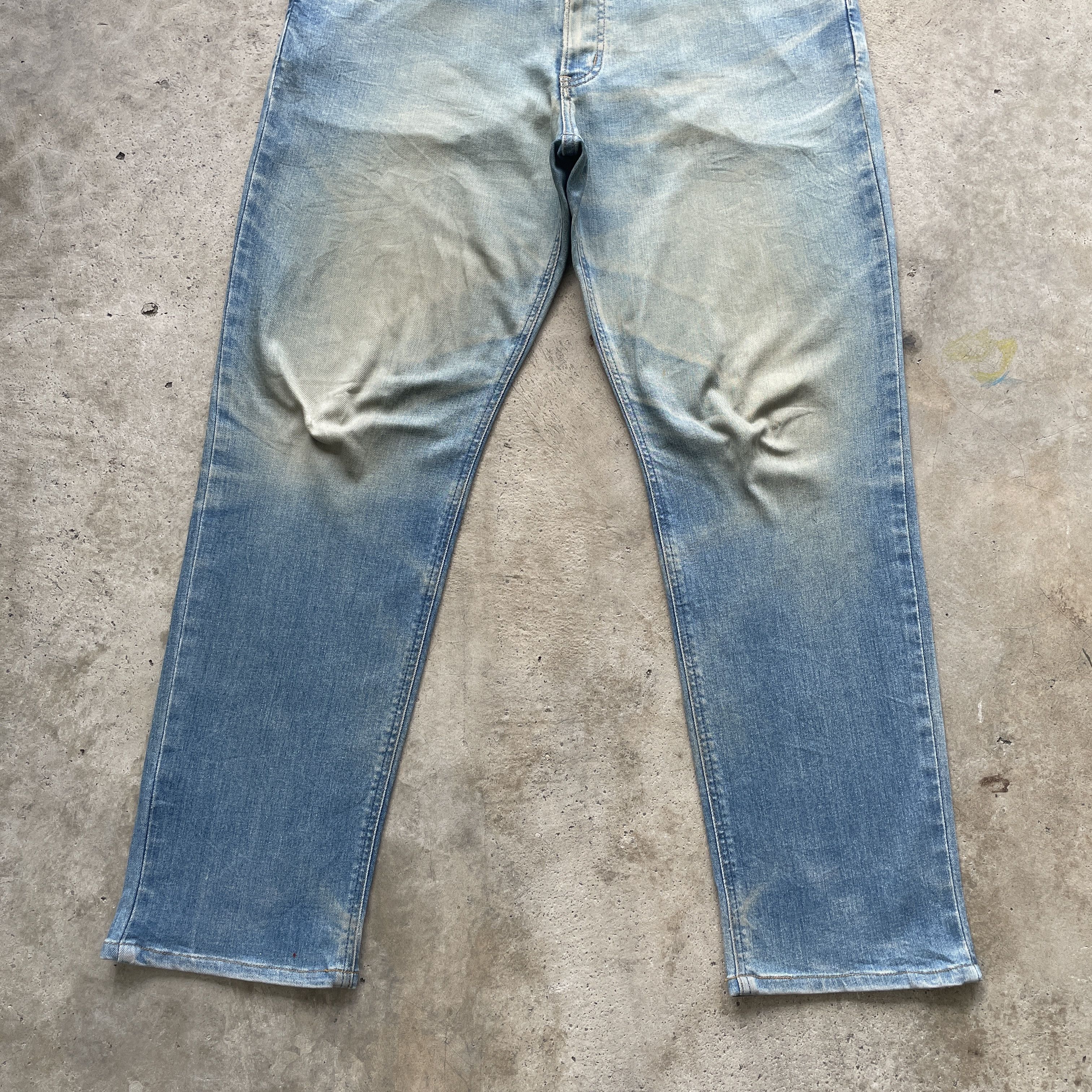 Edwin × Jean × Rusty W35x30.5💥 VINTAGE EDWIN JEANS RUSTY FADED DENIM PANTS JAPAN Size US 35 - 4 Thumbnail