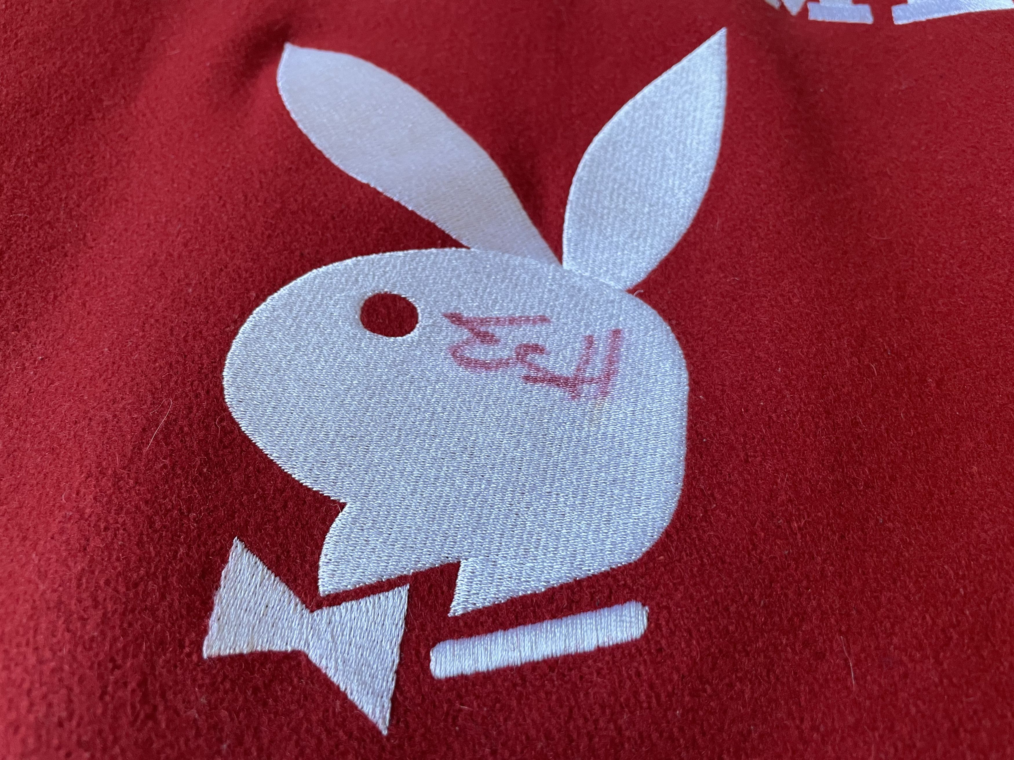 Playboy × Supreme × Travis Scott Supreme x Playboy Varsity Jacket (SIGNED BY TRAVIS SCOTT) Size US L / EU 52-54 / 3 - 4 Thumbnail