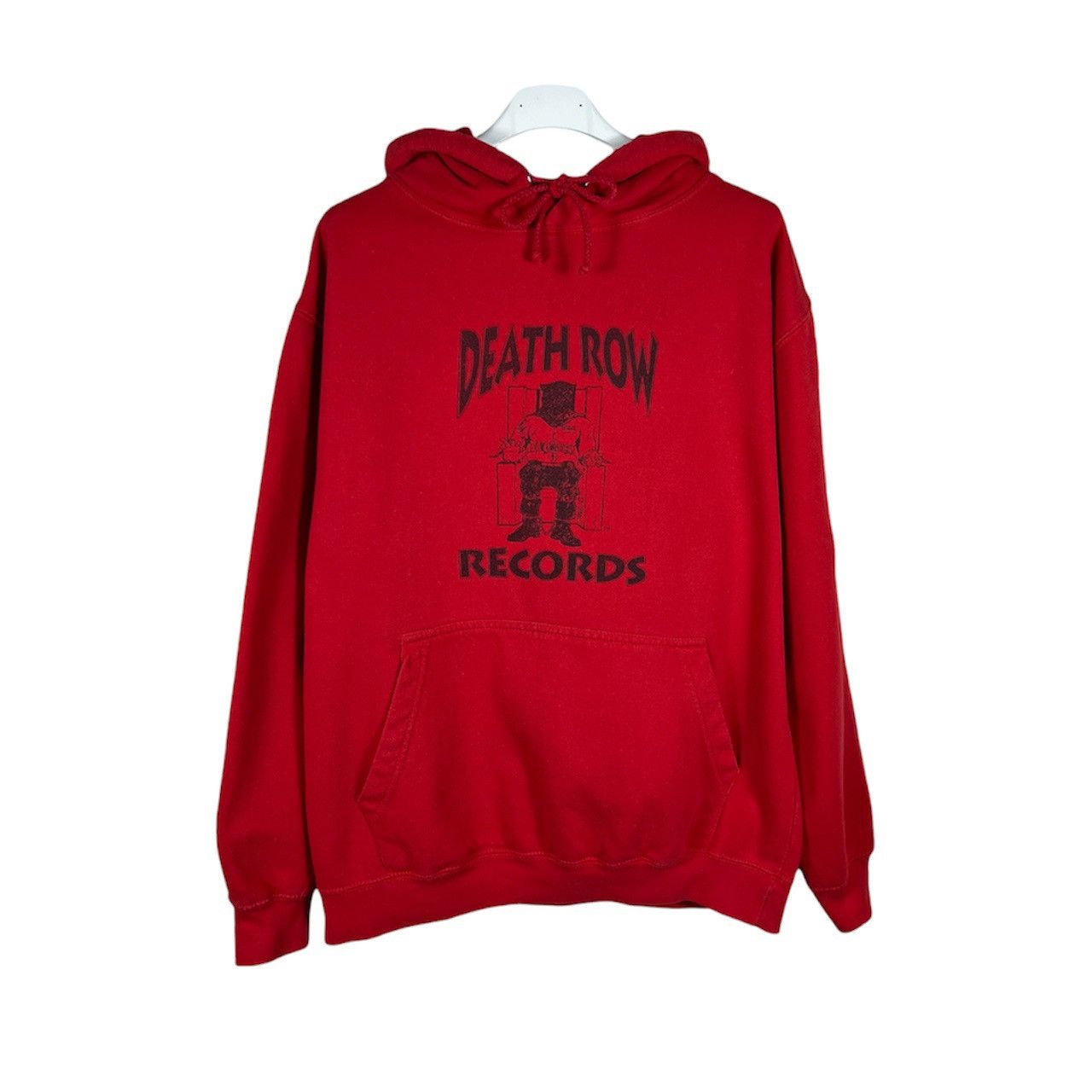 Death Row Records Vintage 90s Death Row records hoodie rock band chair red Size US M / EU 48-50 / 2 - 1 Thumbnail