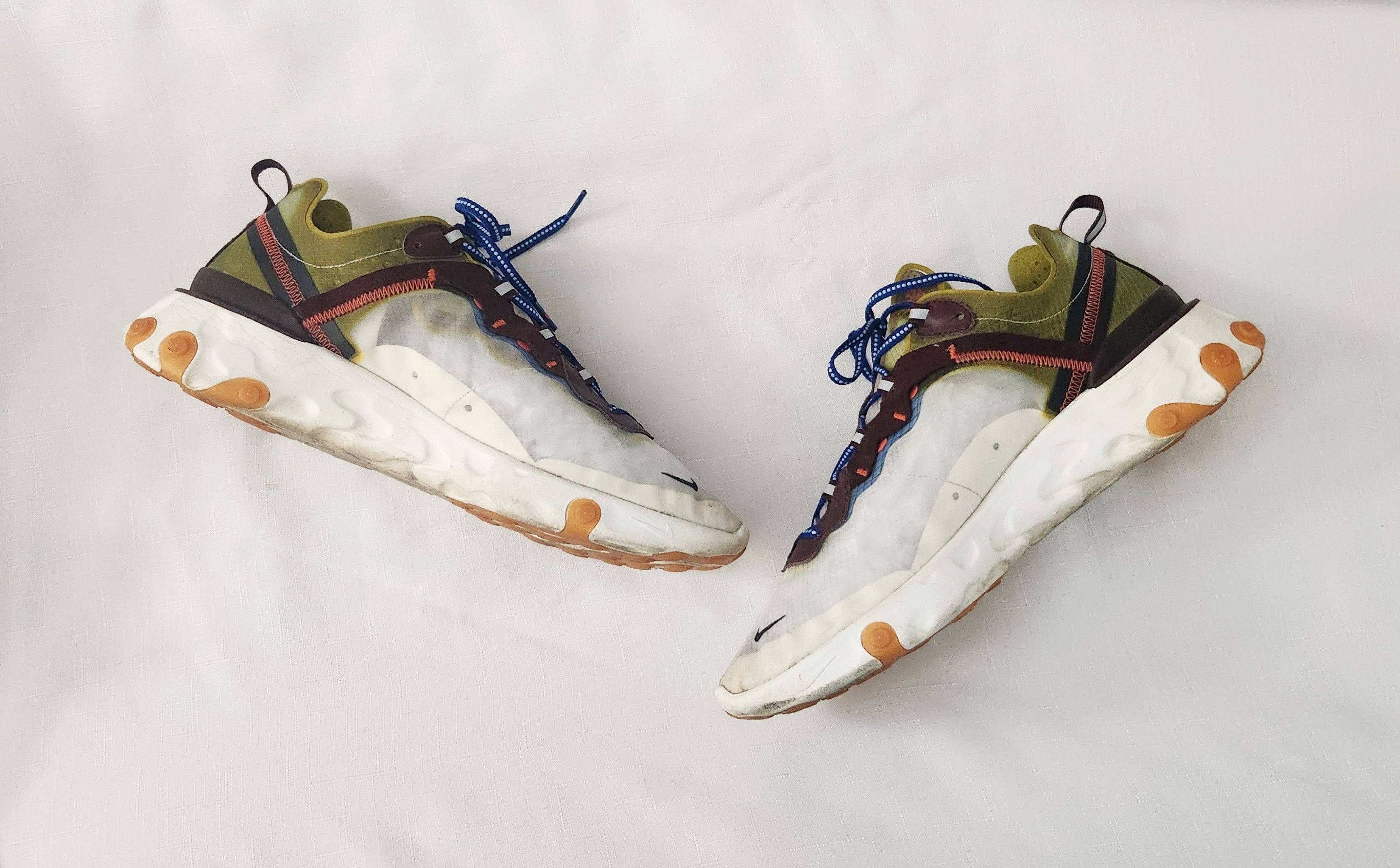 Nike Nike React Element 87 "Moss Multicolor 2019 AQ1090-300 SZ 11 Size US 11 / EU 44 - 5 Thumbnail