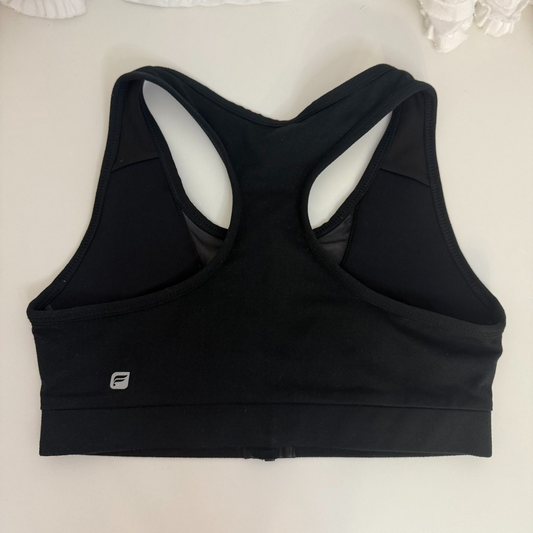 Fabletics Fabletics XS Black Sports Bra Front Zipper & Racerback Size ONE SIZE - 3 Thumbnail