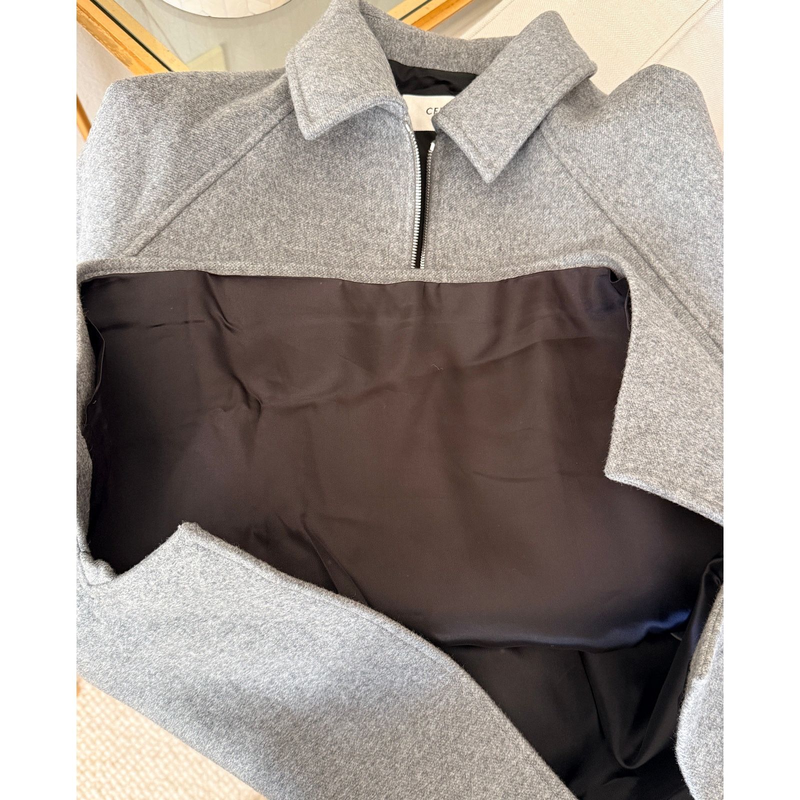 Celine Celine Vareuse Double Face Cashmere Jacket Grey IT 52 NWT Size US L / EU 52-54 / 3 - 9 Thumbnail