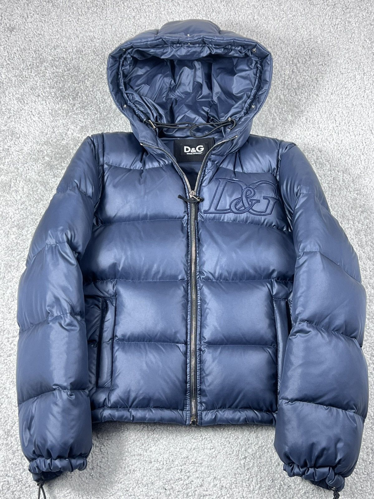 Dolce & Gabbana Dolce & Gabbana DG Shine Blue Puffer Jacket Size US S / EU 44-46 / 1 - 8 Thumbnail