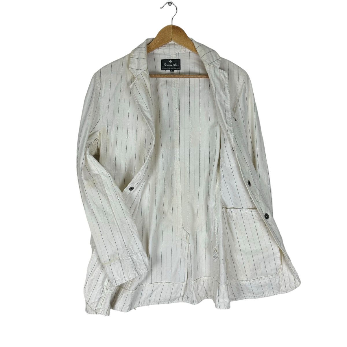 If Six Was Nine ⚡️BERNING SHO STUD STRIPED BUTTON JACKET Size US L / EU 52-54 / 3 - 10 Thumbnail