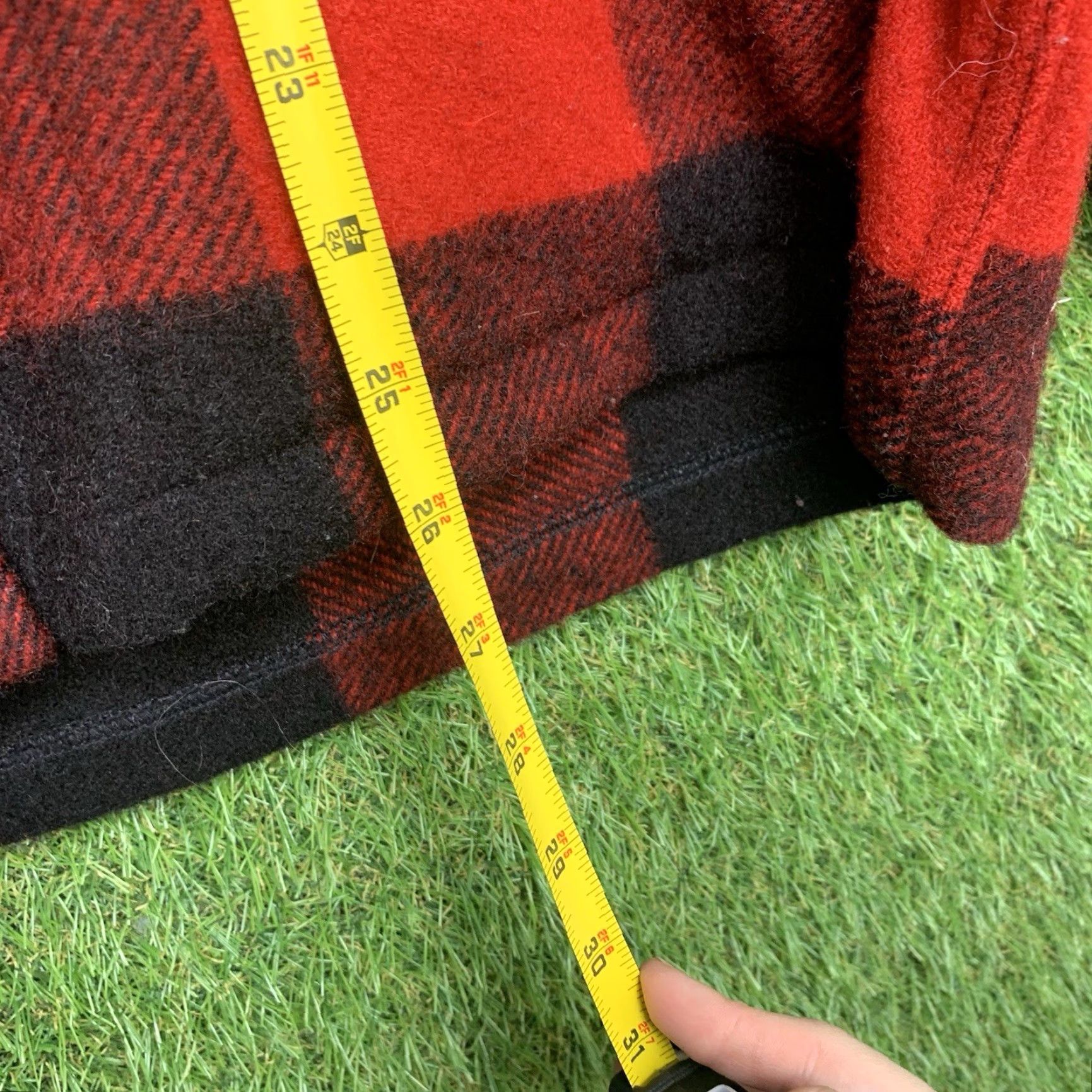 VINTAGE Woolrich Mackinaw Jacket Mens M Buffalo Plaid Wool Cruiser Zip Up Slim Fit Jacket