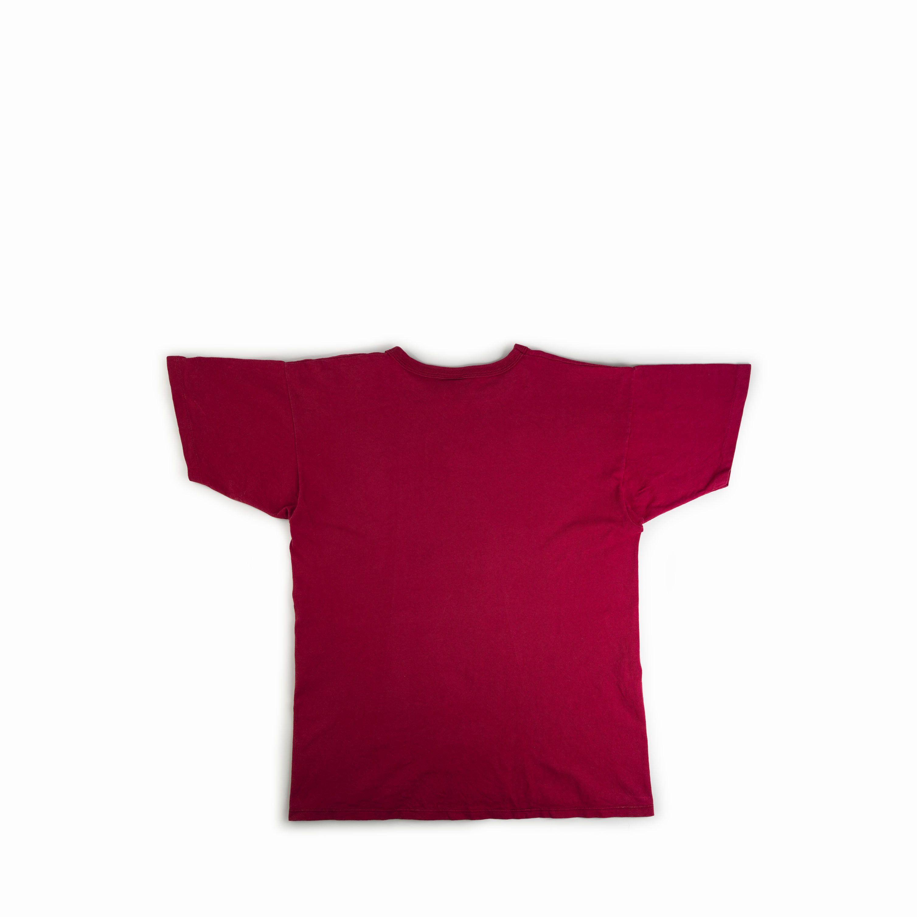 Champion Vintage 1980's Champion Cut Neck Thrashed Tee Shirt Size US XL / EU 56 / 4 - 2 Thumbnail