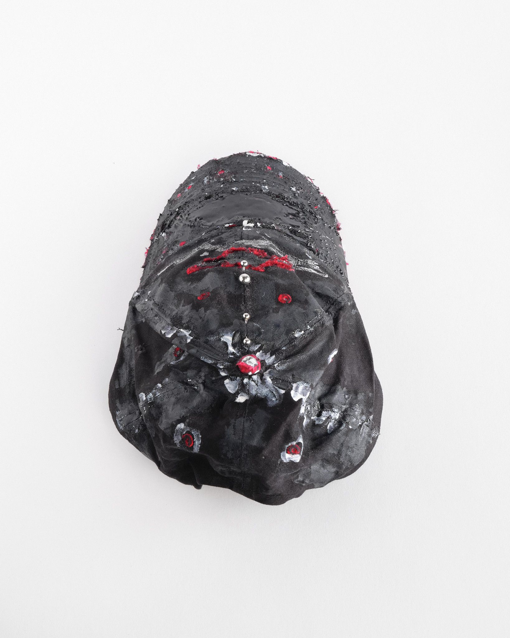 Chevrolet ASTROBOI* x Chevy Racing Black/Red Pierced Distressed Hat Size ONE SIZE - 6 Thumbnail