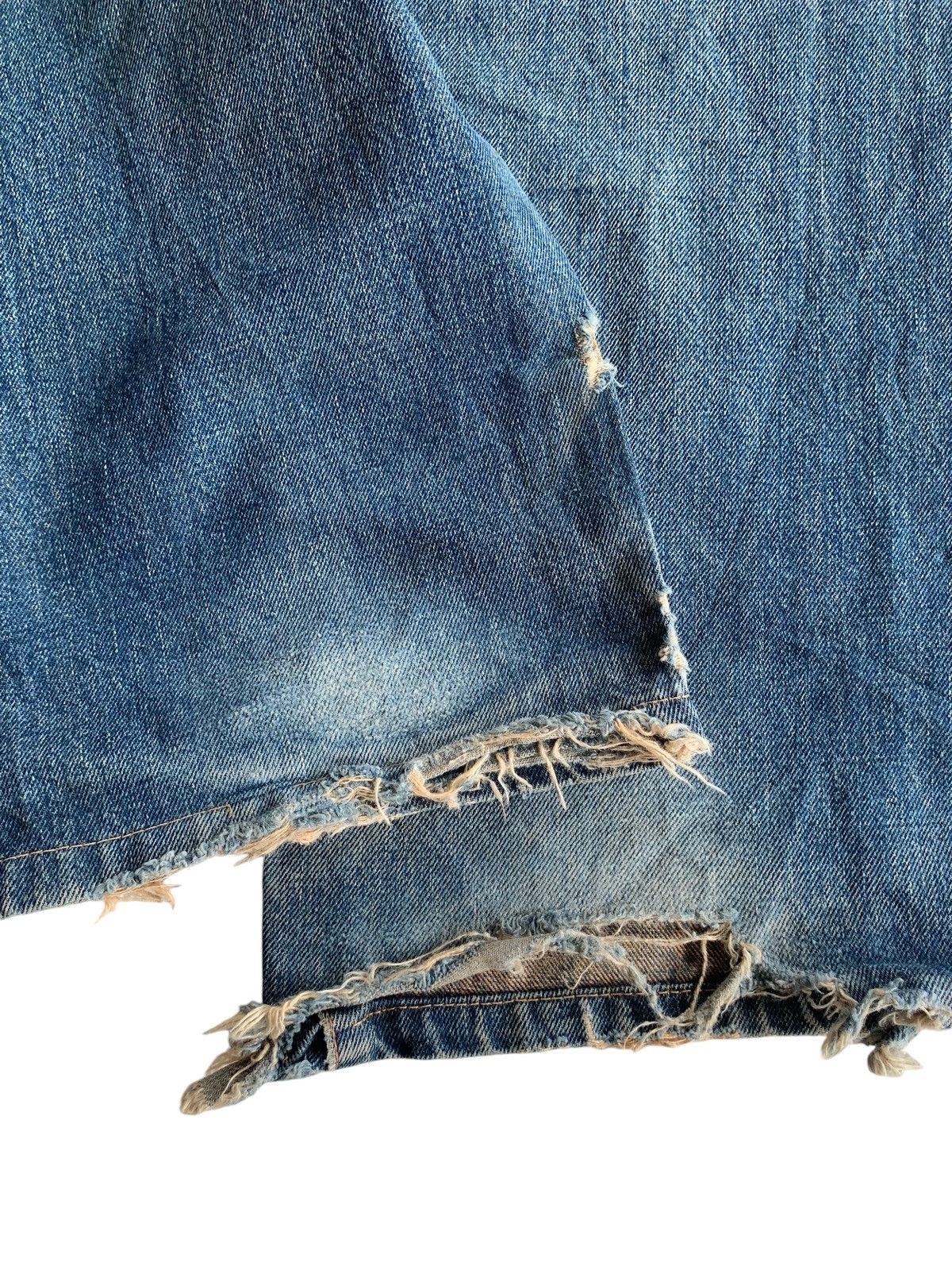 Japanese Brand × Kapital × Vintage Vintage Edwin 505X Redline Selvedge Distressed Denim☠️ Size US 31 - 24 Thumbnail