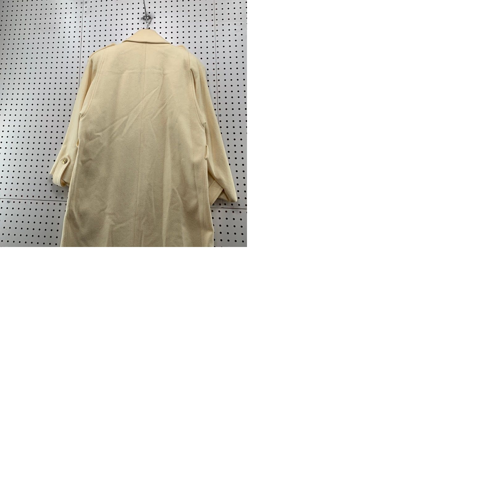 Doublet VINTAGE 100% WOOL Beige Trench Coat Womens 16 XL Double Breasted Made USA Coat Trench Beige Wool 90s Women US Vintage 16 XL Size XXL / US 16-18 / IT 52-54 - 10 Thumbnail