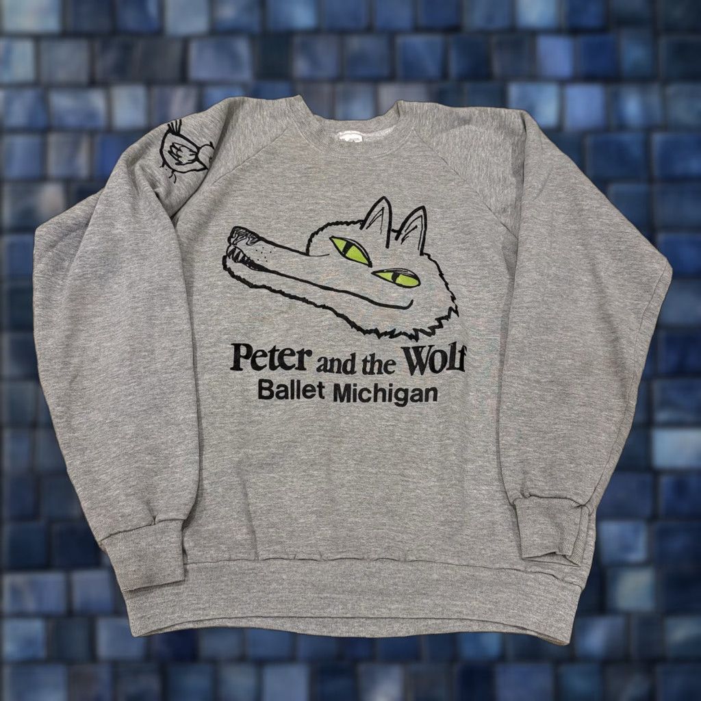 Vintage VINTAGE Peter and The Wolf Promo Sweatshirt Crewneck Mens Large Gray Sweatshirt Mens L Gray Promo Peter and The Wolf vintage Sweatshirt Size US L / EU 52-54 / 3 - 1 Thumbnail