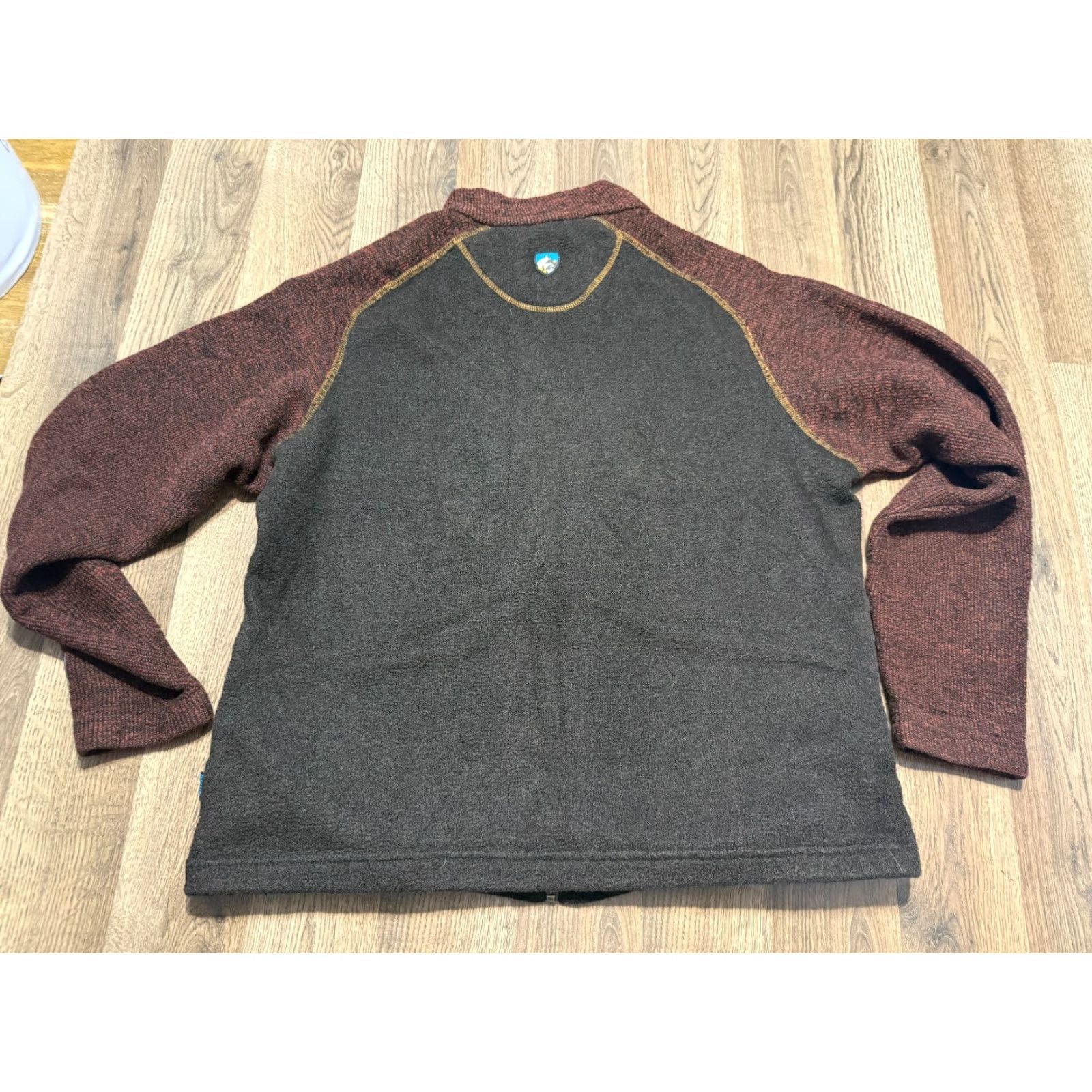 Vintage Kuhl Shirts Men Sweater Full Zip Fleece Long Sleeve Brown Red Size M Size US M / EU 48-50 / 2 - 4 Thumbnail