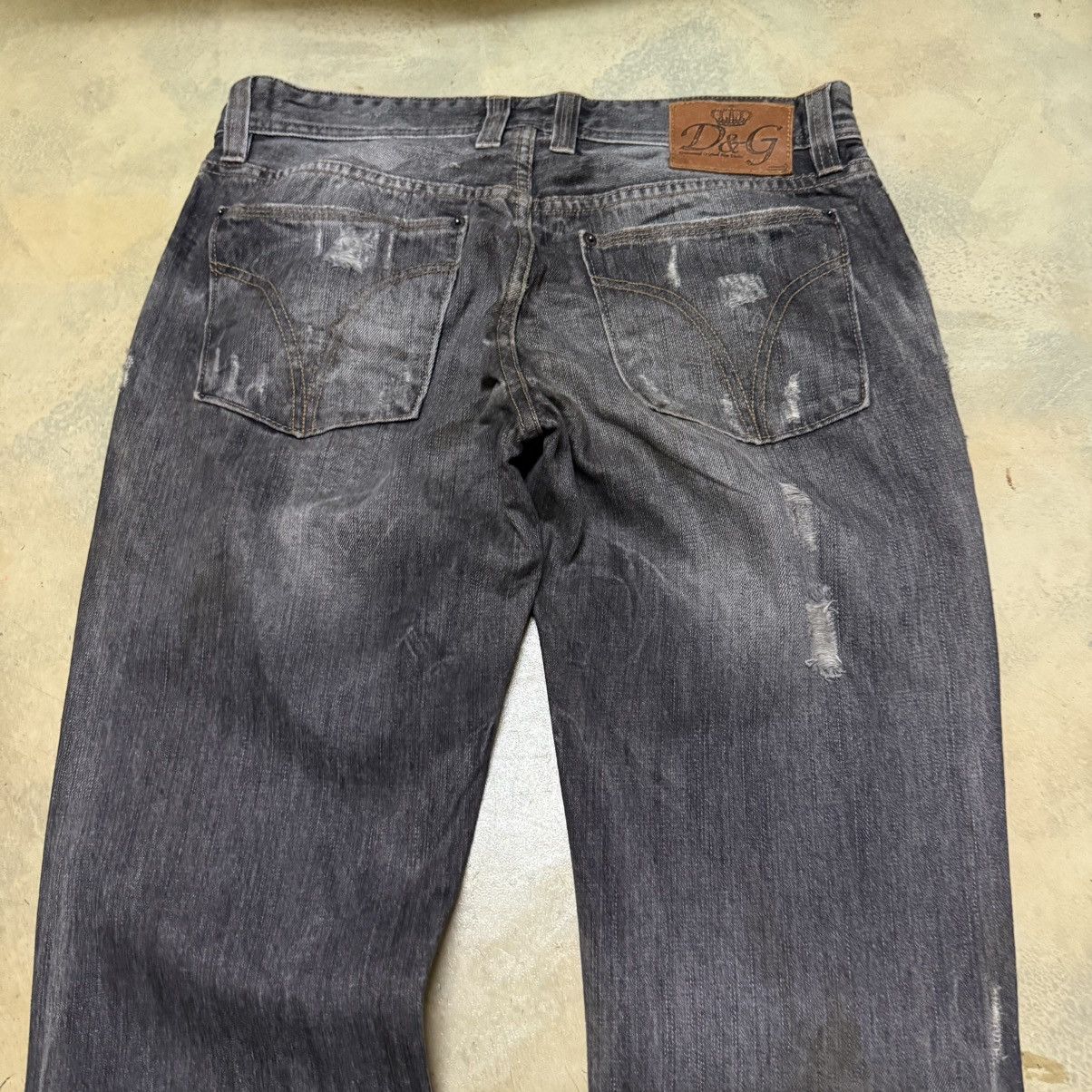 Dolce & Gabbana Dolce & Gabbana Distressed Denim Jeans Size US 33 - 21 Thumbnail