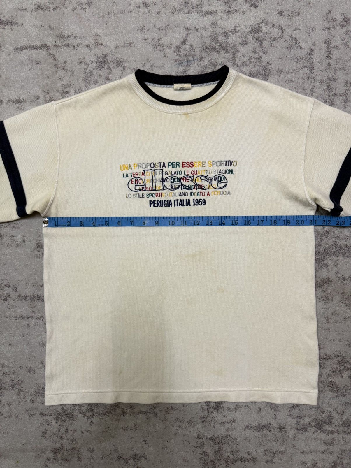 Ellesse Vintage 90s Ellesse Italia Biglogo Sweatshirt Size M / US 6-8 / IT 42-44 - 14 Thumbnail