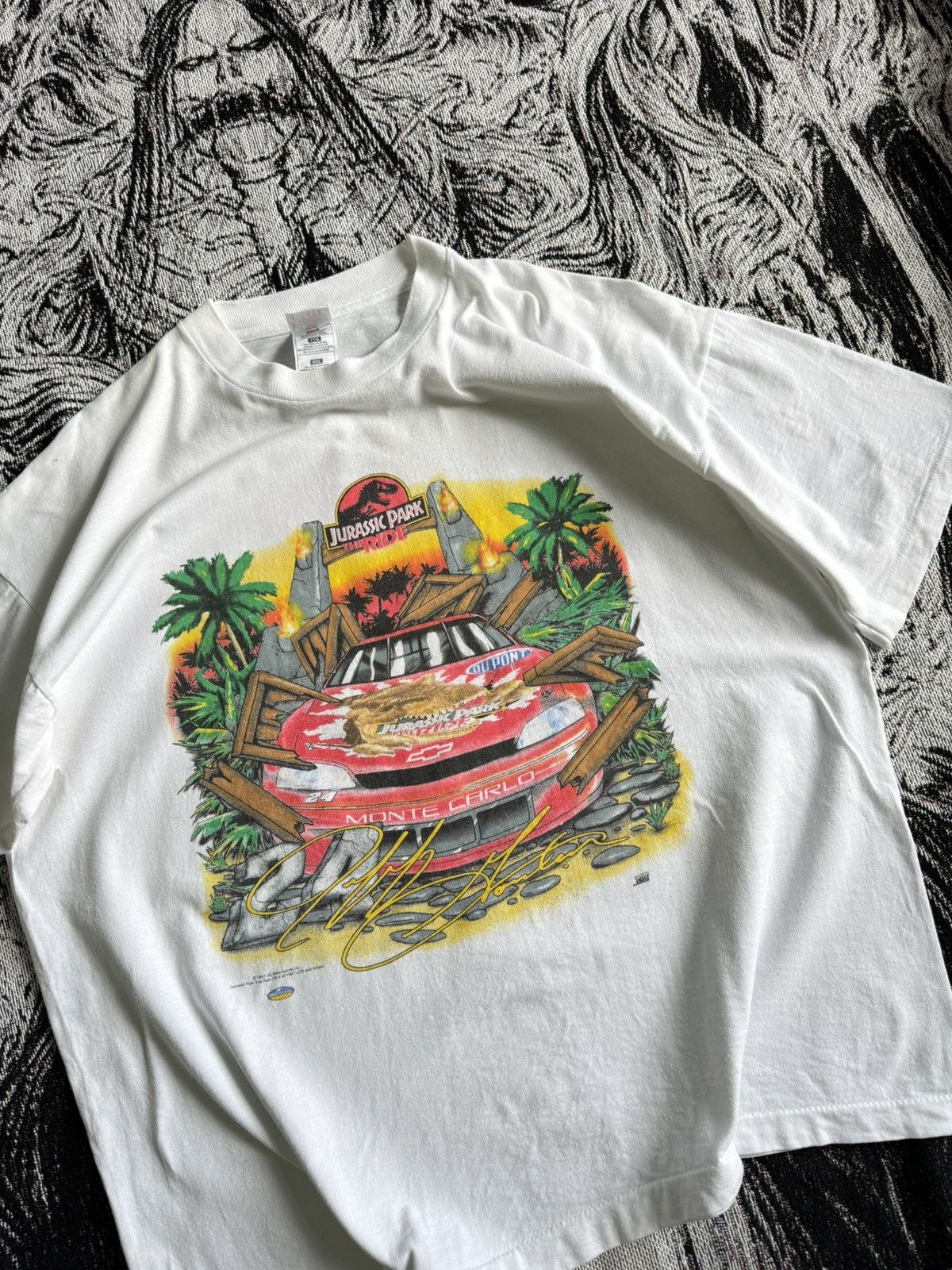 NASCAR VTG Nascar Jurassic Park 90s Size US XL / EU 56 / 4 - 1 Thumbnail