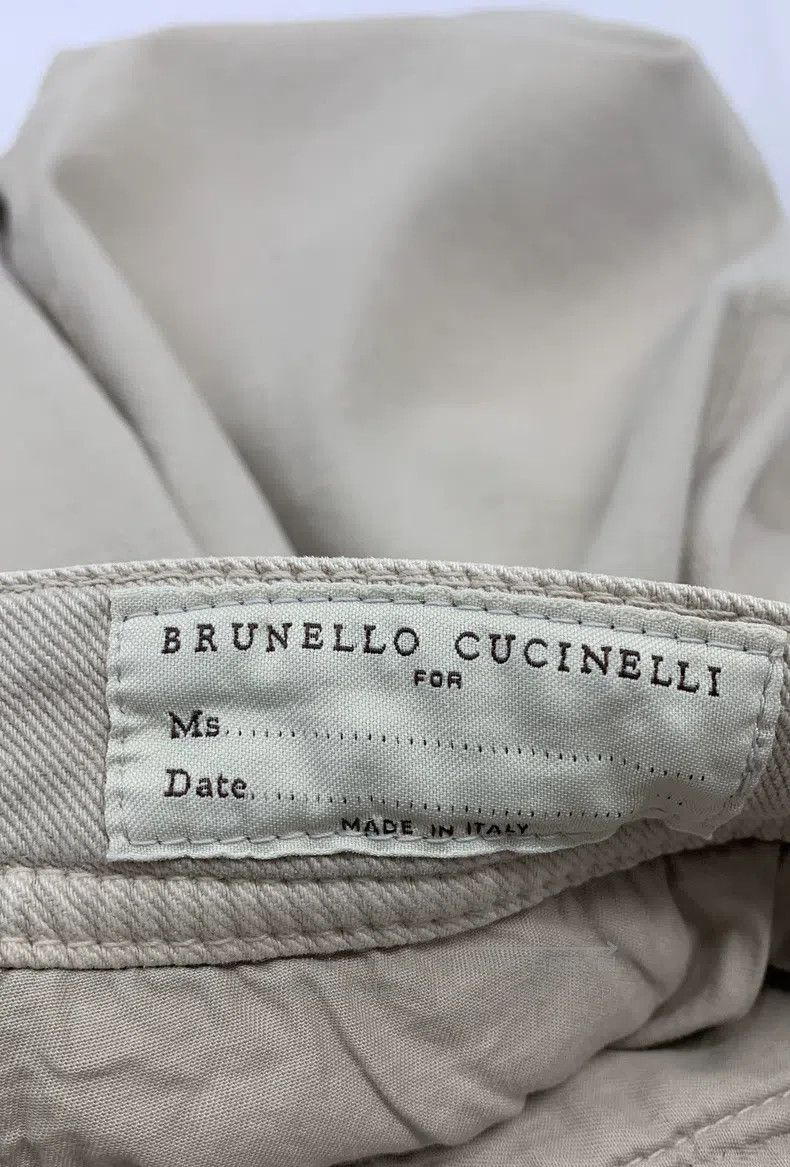Brunello Cucinelli Brunello Cucinelli Solid Color Five Pocket Button Closure Size 26" / US 2 / IT 38 - 6 Thumbnail