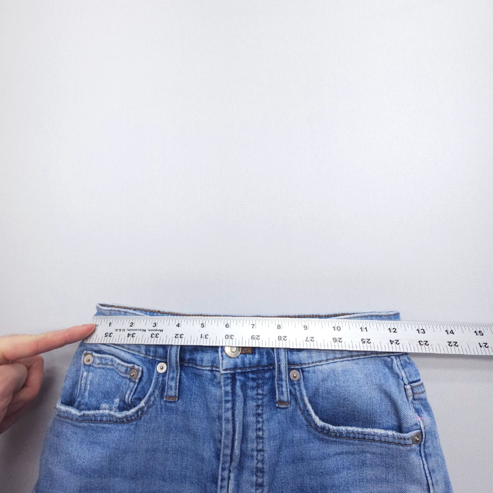 Madewell Madewell The Perfect Vintage Jeans Womens 25 Blue Distressed Denim 25" Inseam Size 42" / US 20 - 7 Thumbnail