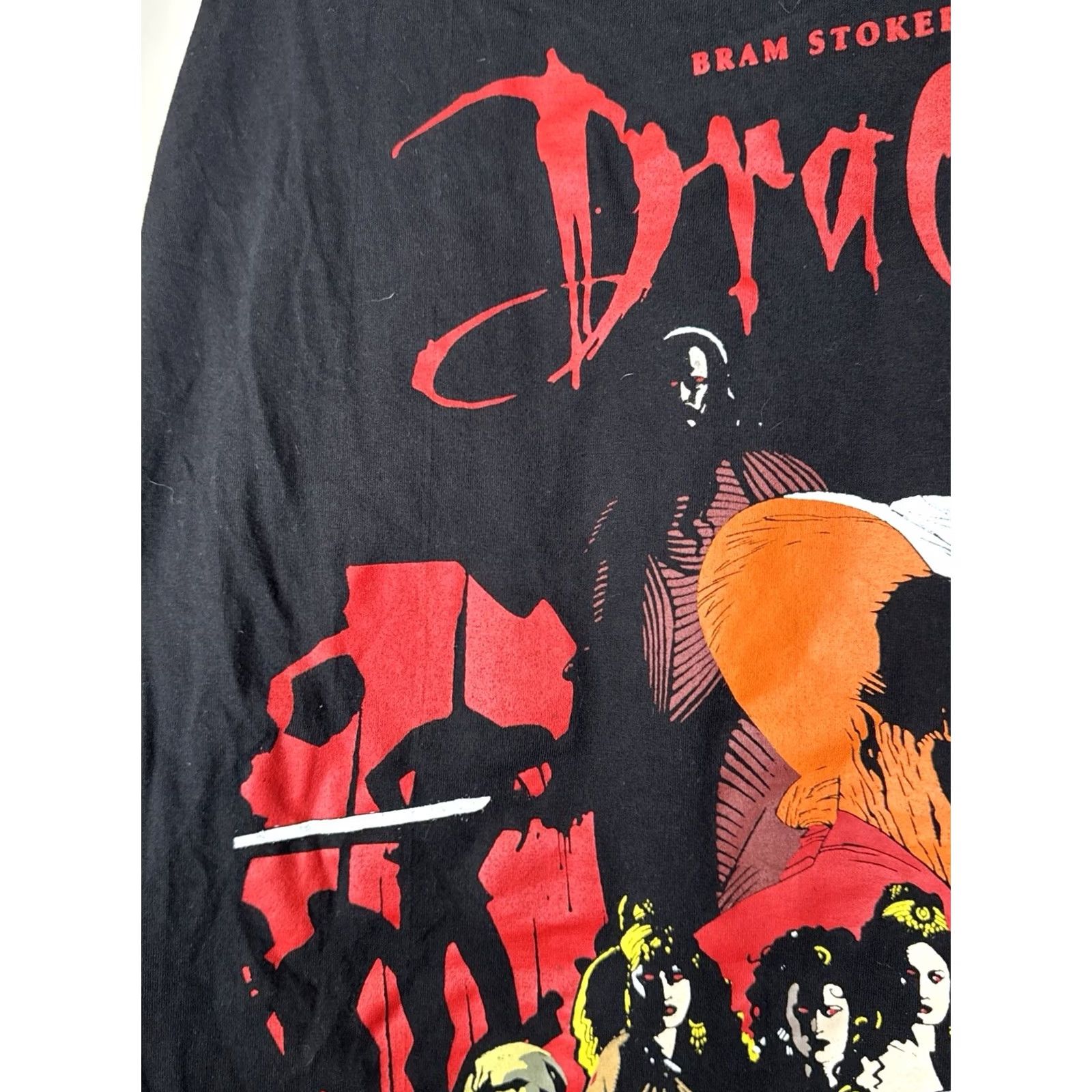 Vintage Bram Stoker’s Dracula Horror Movie T Shirt Black XL Crew Neck The Evil Thread Single Stitch Men Mens Size US XL / EU 56 / 4 - 6 Thumbnail