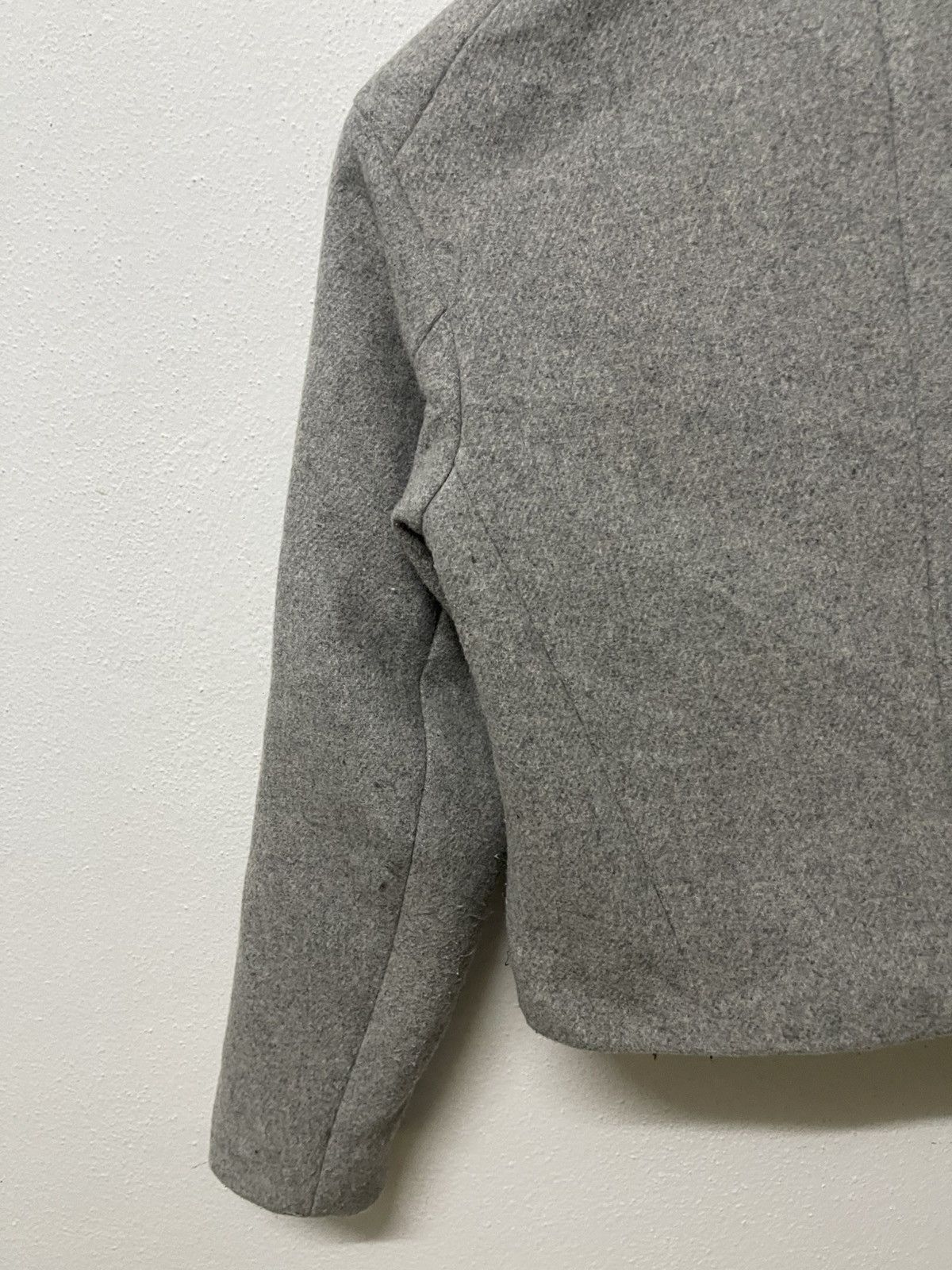 Ted Baker 2000s TED BAKER LONDON DOUBLE BREASTED CROP WOOL JACKET Size XS / US 0-2 / IT 36-38 - 12 Thumbnail