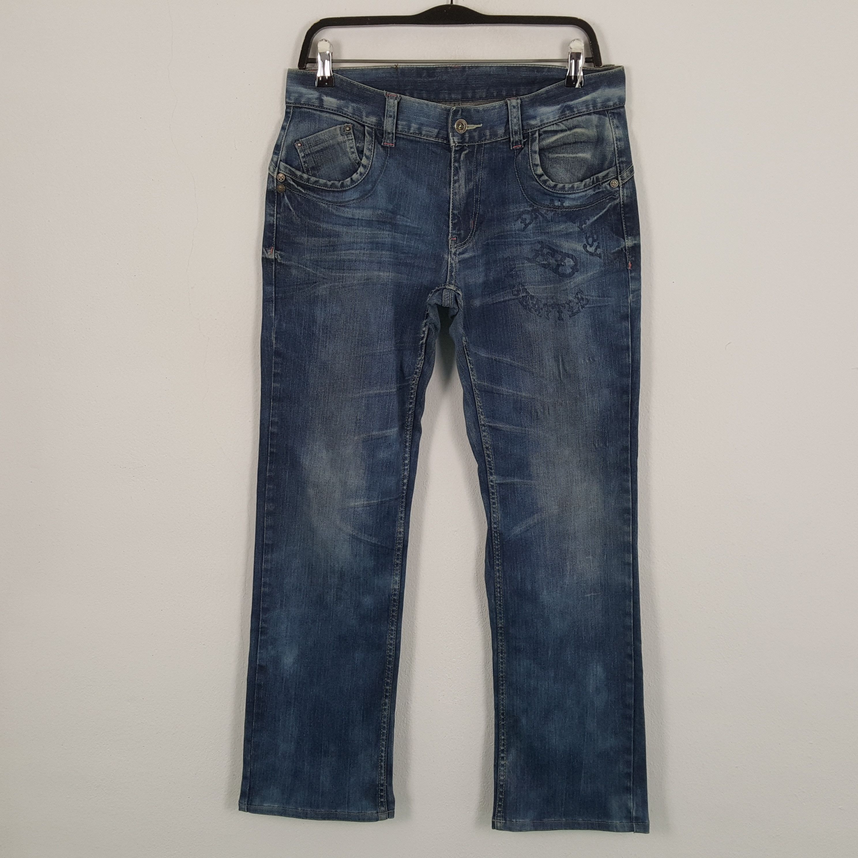 Christian Audigier × Ed Hardy × Vintage ED HARDY Skulls Design Rock Punk Streetwear Style Jeans Size US 32 / EU 48 - 4 Thumbnail