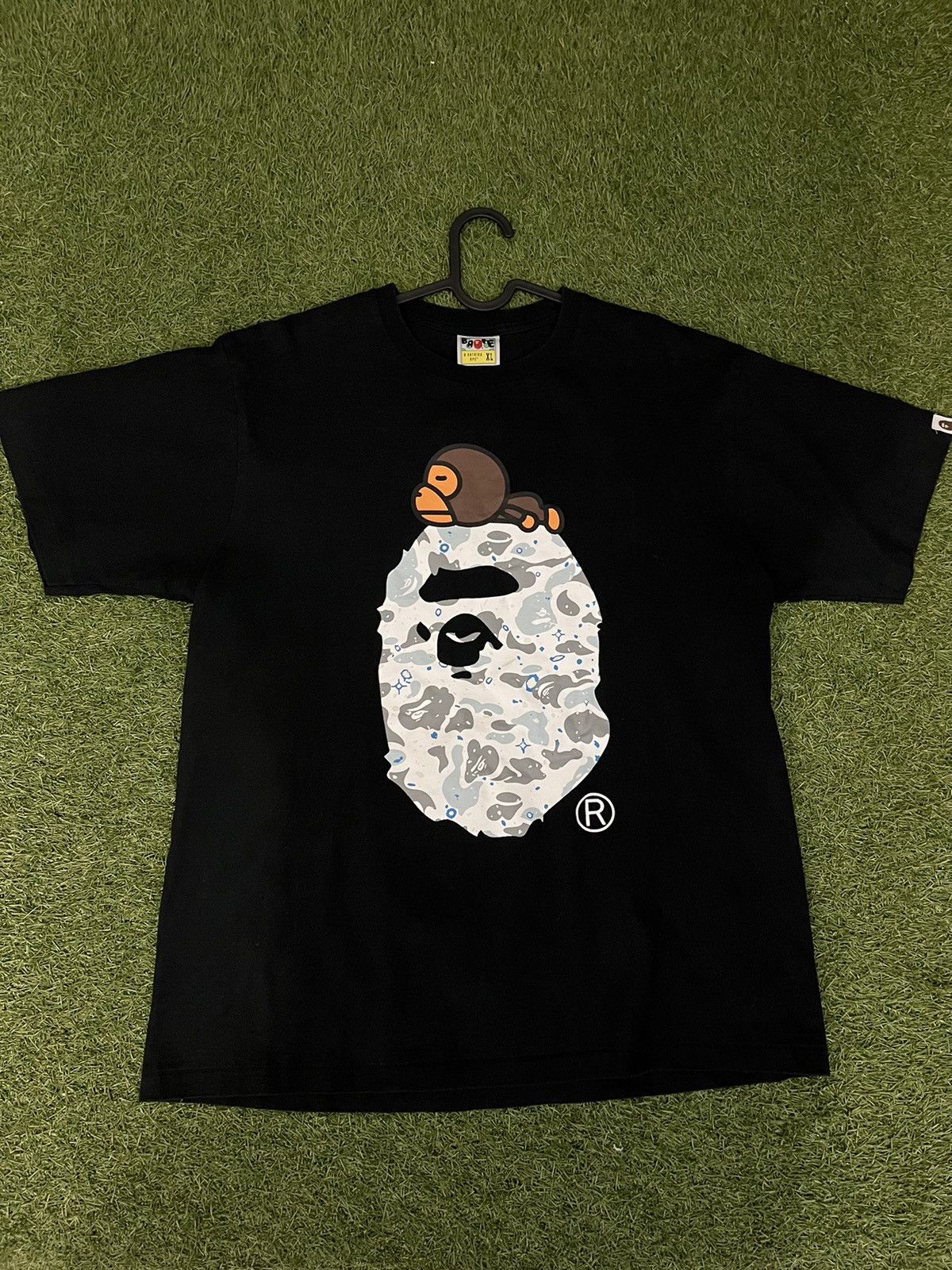 Bape Space Camo Milo On Big Ape Head Tee | Grailed