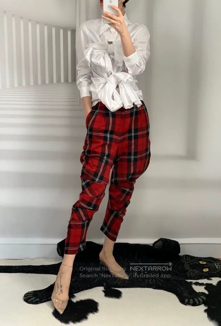 Comme des Garcons Comme Des Garcons size S Classic red checkered harem-style Size 23" - 1 Thumbnail
