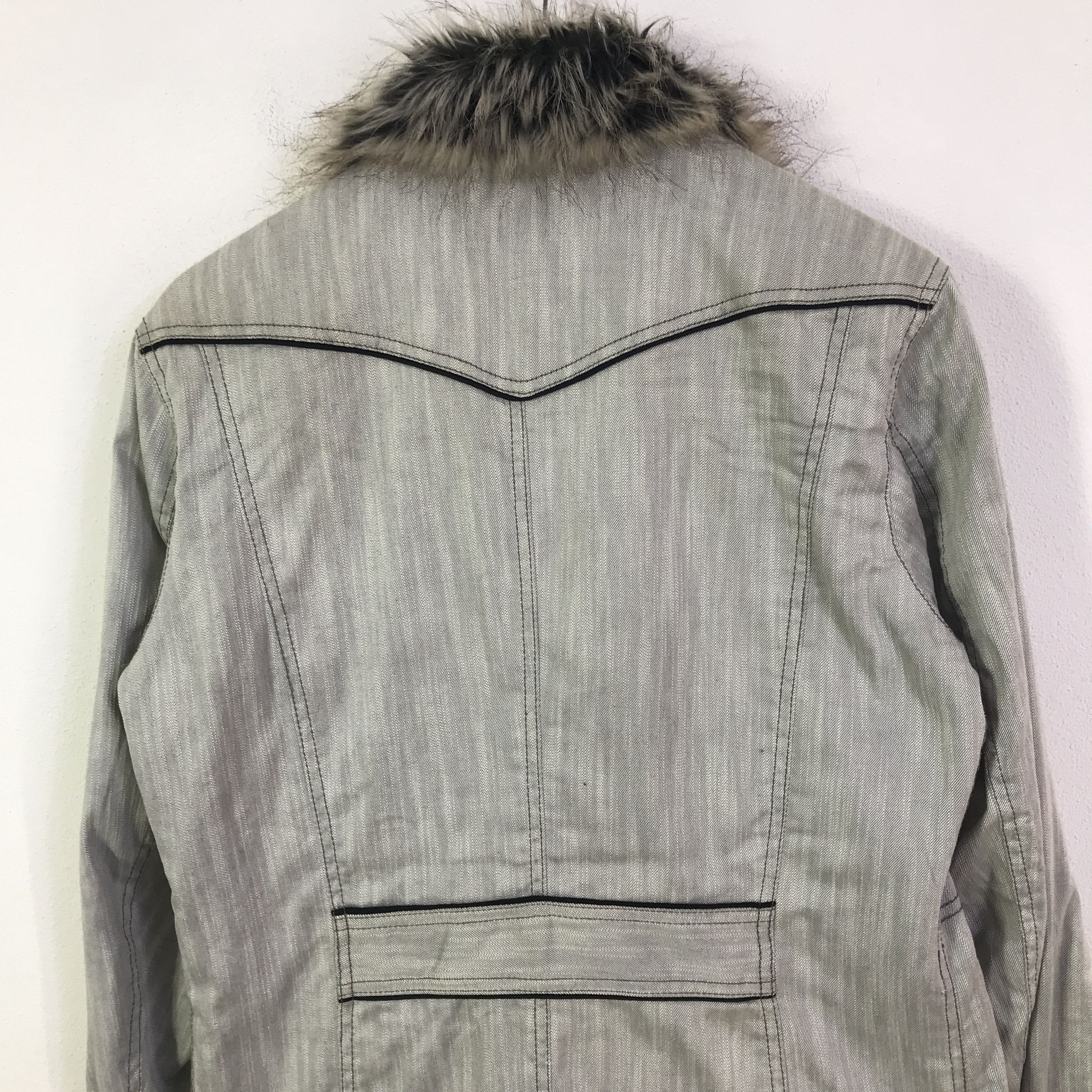 HIDEAWAYS hideways nicole denim fur colour jacket K115B6 Size US M / EU 48-50 / 2 - 4 Thumbnail