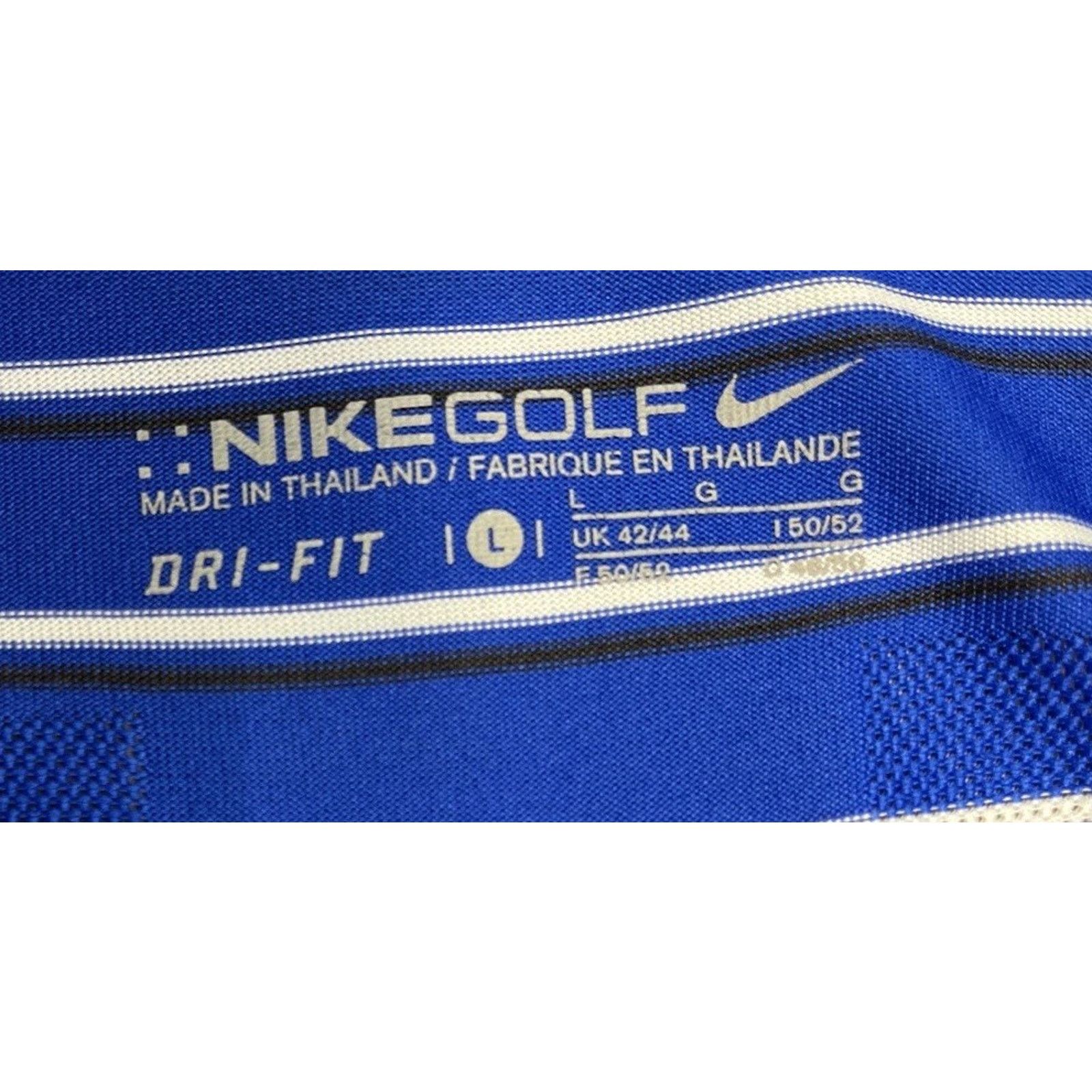 Nike NIKE GOLF Mens Large S/S Dri Fit Golf Polo Shirt Slate Blue Size US XL / EU 56 / 4 - 5 Thumbnail