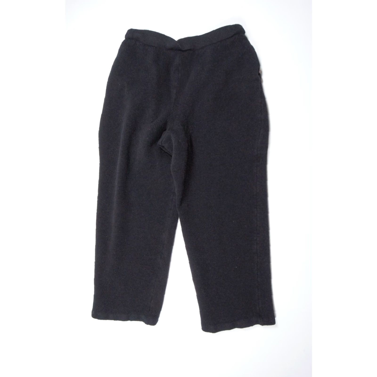 St. John St. John Women's Pants Size 4 Black Cropped Knit Pleated Wide Leg Elastic Waist casual Size 27" / US 4 / IT 40 - 7 Thumbnail