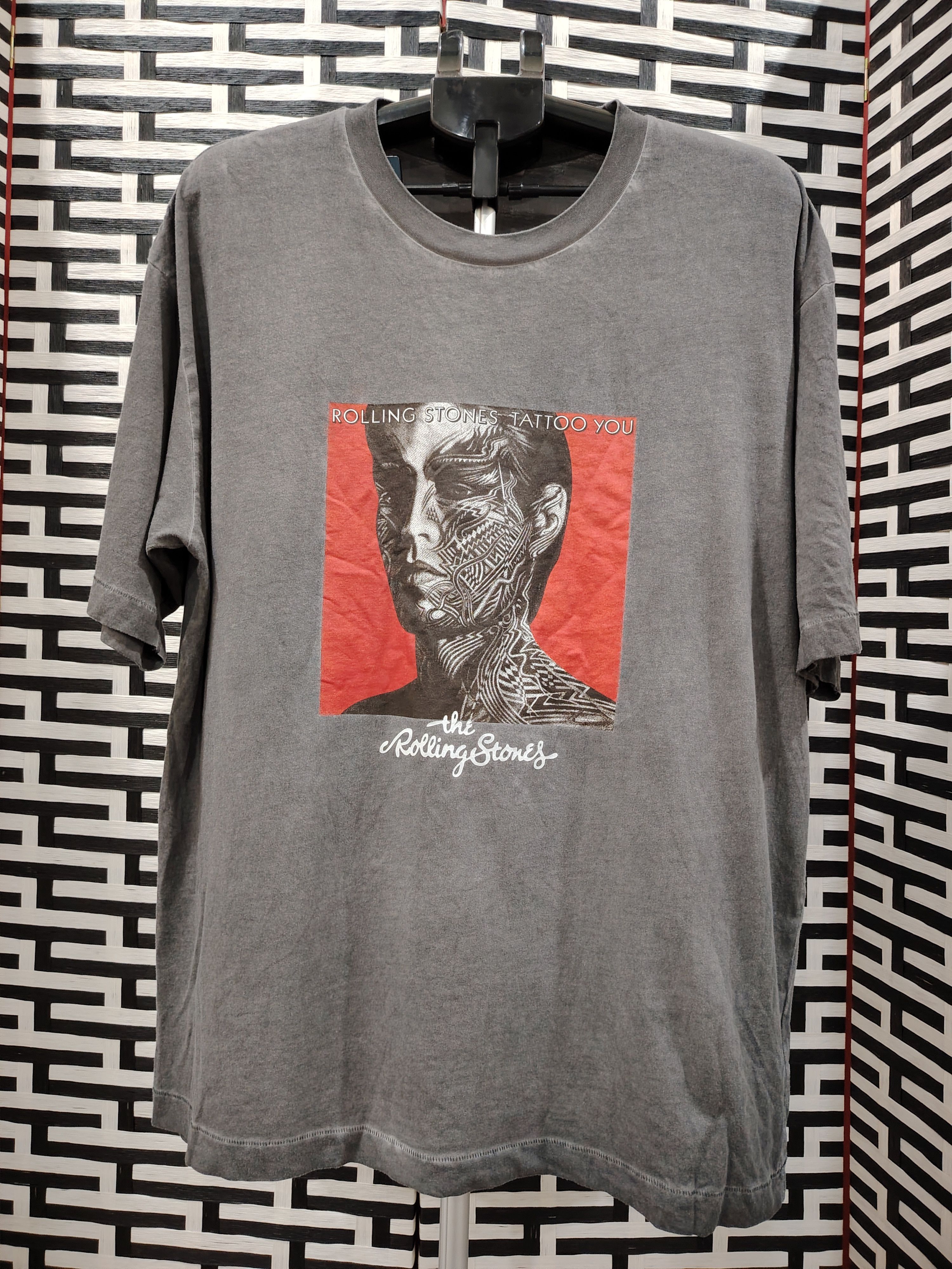 Band Tees 💥THE ROLLING STONES Rock band tattoo sunfaded design shirt Size US XXL / EU 58 / 5 - 1 Thumbnail