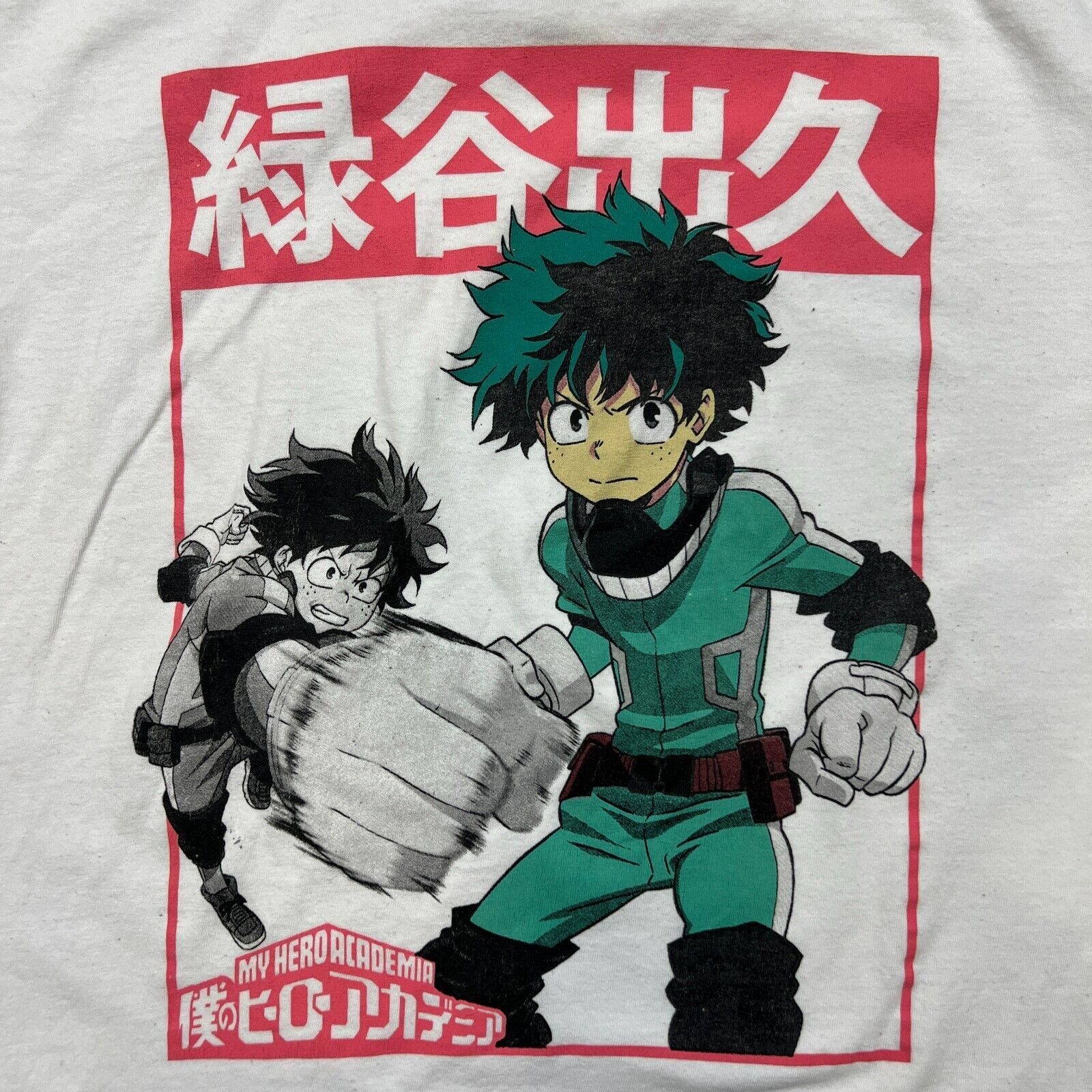 Anime × Cartoon Network × Japanese Brand My Hero Academia T Shirt Izuku Midoriya Graphic Anime Tee Size US L / EU 52-54 / 3 - 2 Thumbnail
