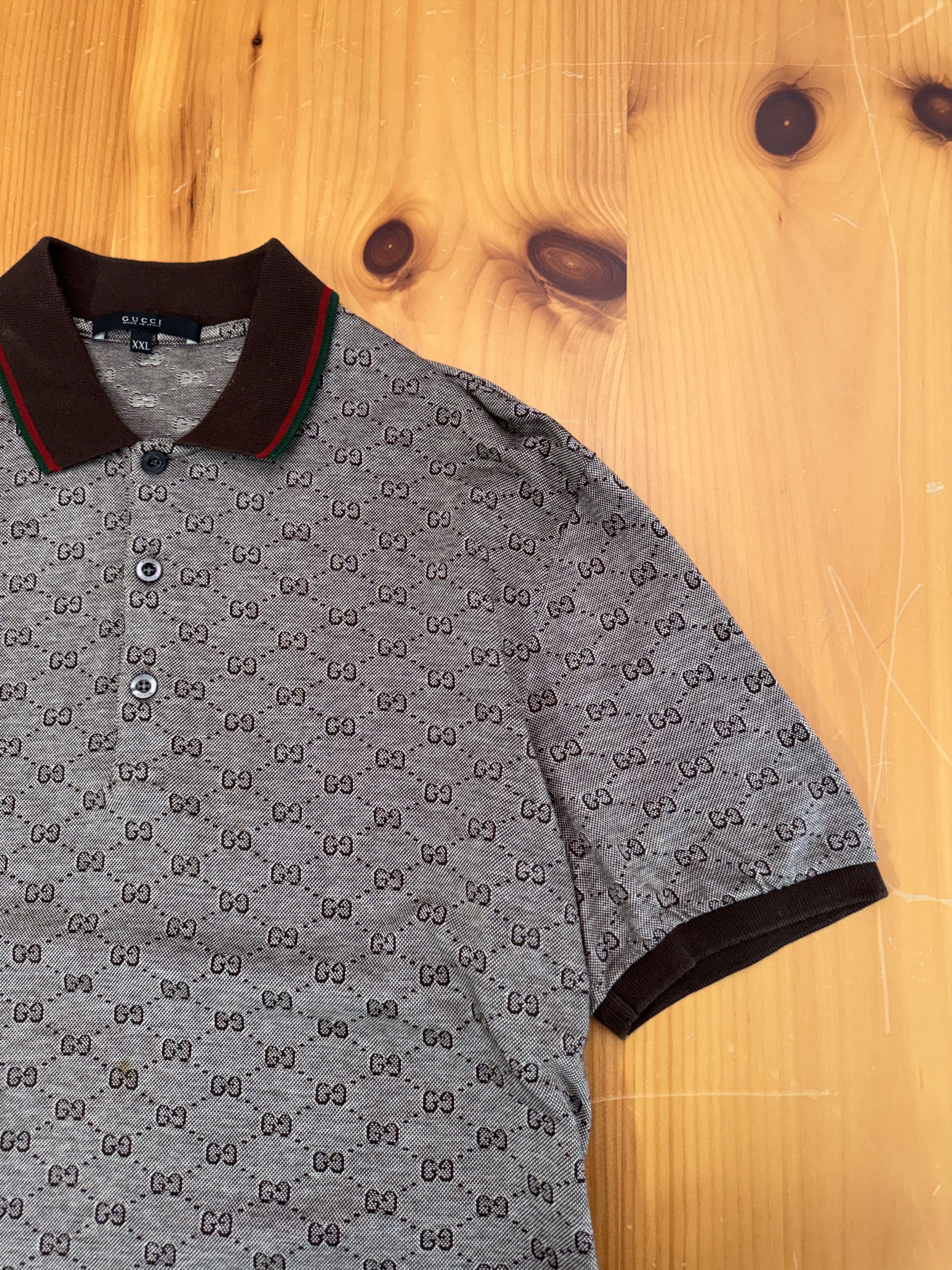 Gucci Gucci Tom Ford Era Monogram Polo Shirt Men's XXL Size US XXL / EU 58 / 5 - 2 Thumbnail