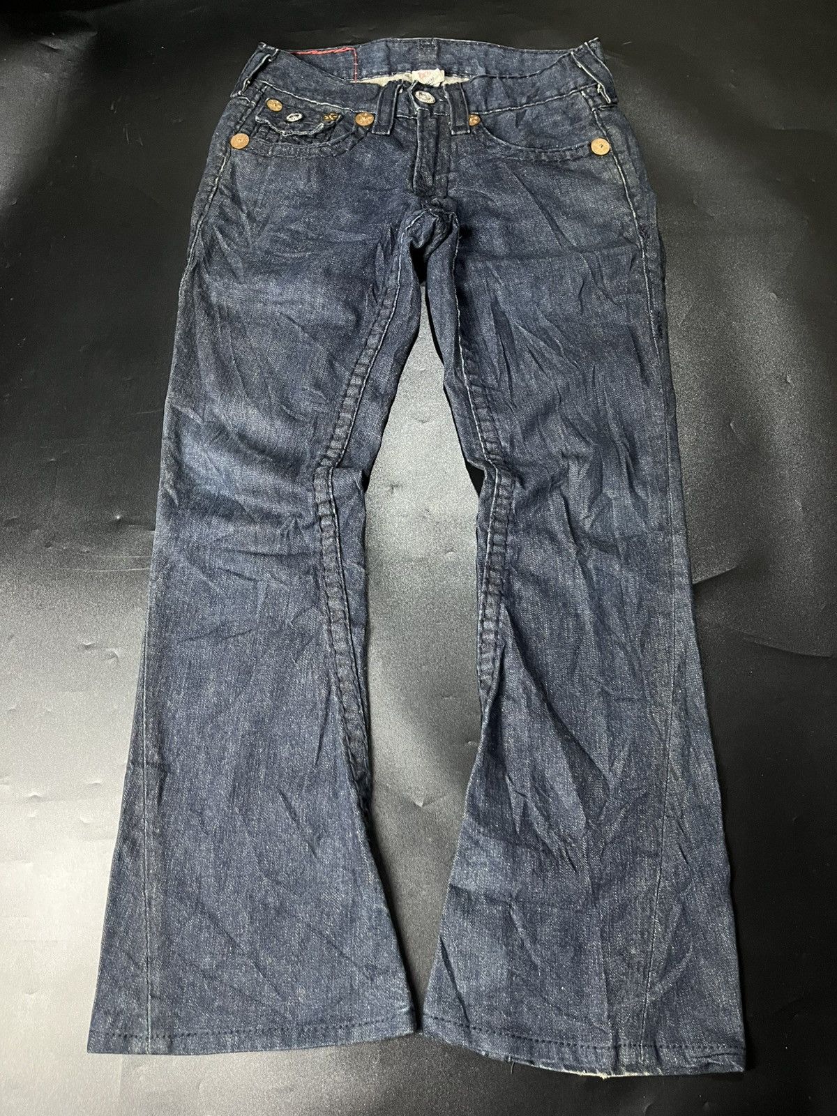 If Six Was Nine × Japanese Brand × True Religion Super Flared True Religion BlueJeans Size US 31 - 2 Thumbnail