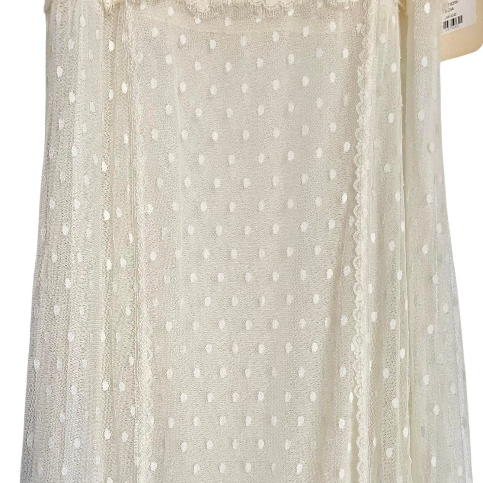 Vintage Deadstock VTG Claire Pettibone sheer lace maxi slip dress Size L / US 10 / IT 46 - 3 Thumbnail