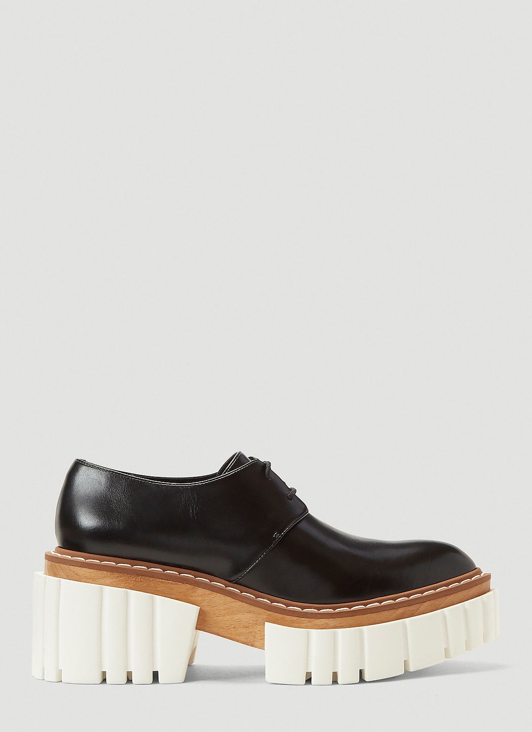 Stella McCartney Emilie Faux-Leather Platform Shoes Size US 9 / IT 39 - 1 Thumbnail