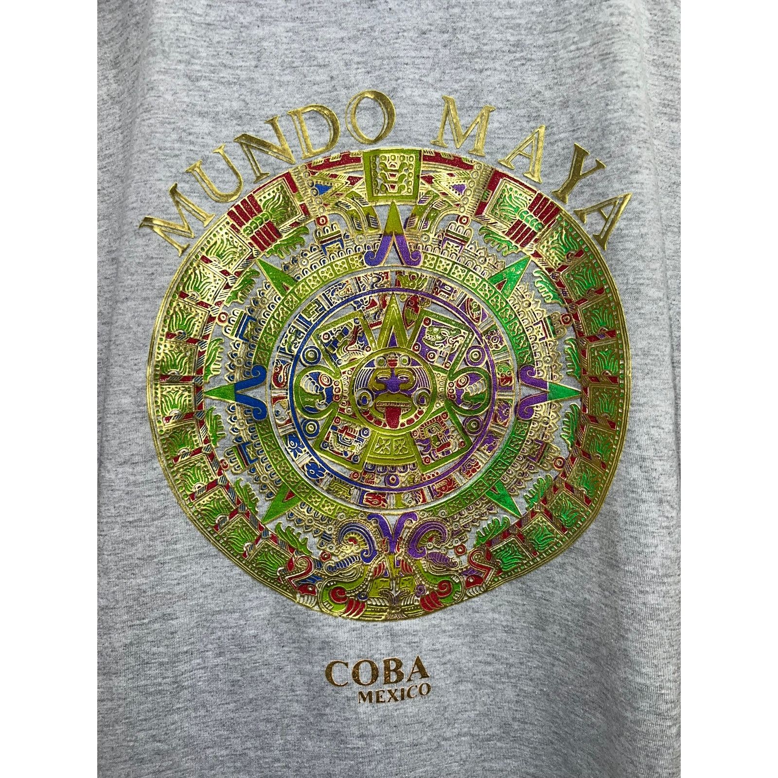 Vintage Vintage Mundo Maya Shirt Mayan Coba Mexico Art Tee 90s XL Size US XL / EU 56 / 4 - 2 Thumbnail