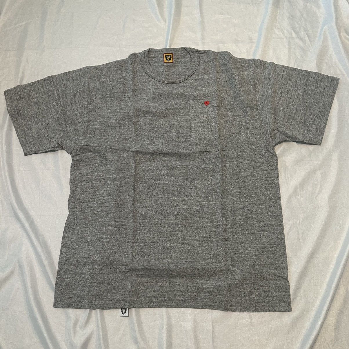 HUMAN MADE HEART BUTTON POCKET TEE GREY japan made