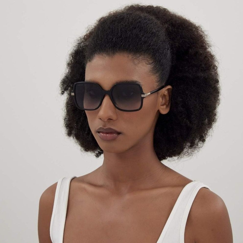 Gucci NEW Gucci Sunglasses GG1449S 001 Black Grey Women Authentic Size ONE SIZE - 3 Thumbnail