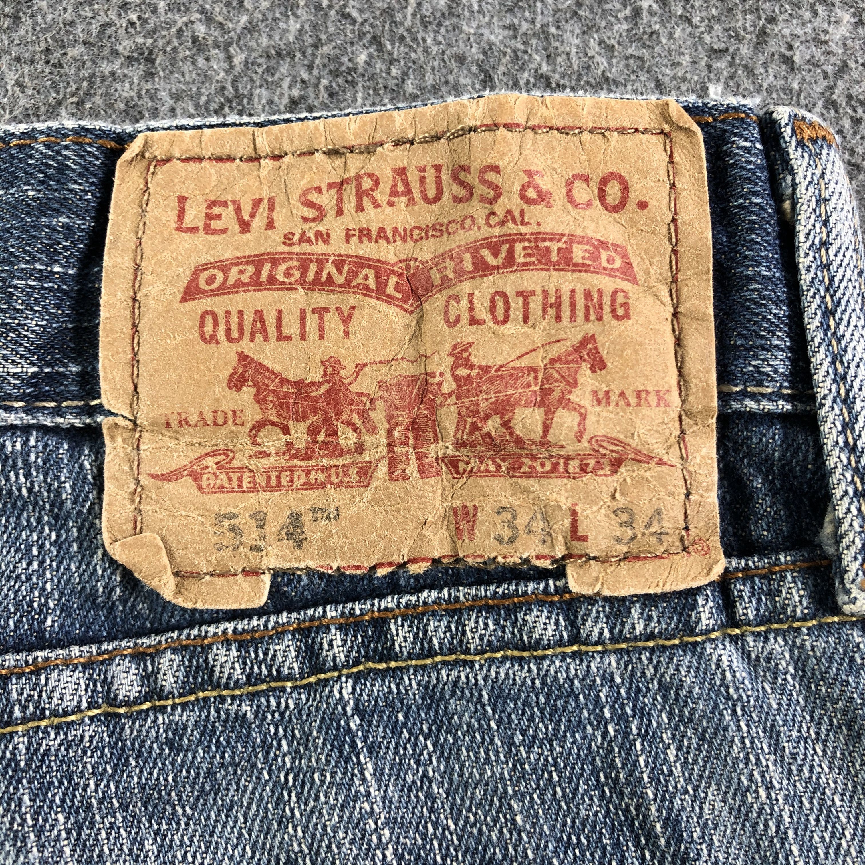 Levi's Vintage Blue Wash Levis 514 Jeans-J3151 Size US 35 - 5 Thumbnail