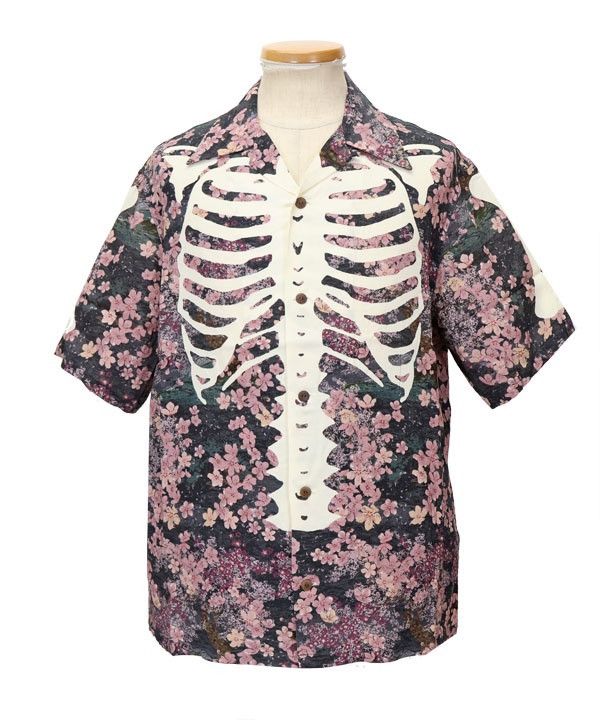 Kapital Kapital Bone cherry blossoms rayon aloha shirts size 3 Size US L / EU 52-54 / 3 - 1 Thumbnail