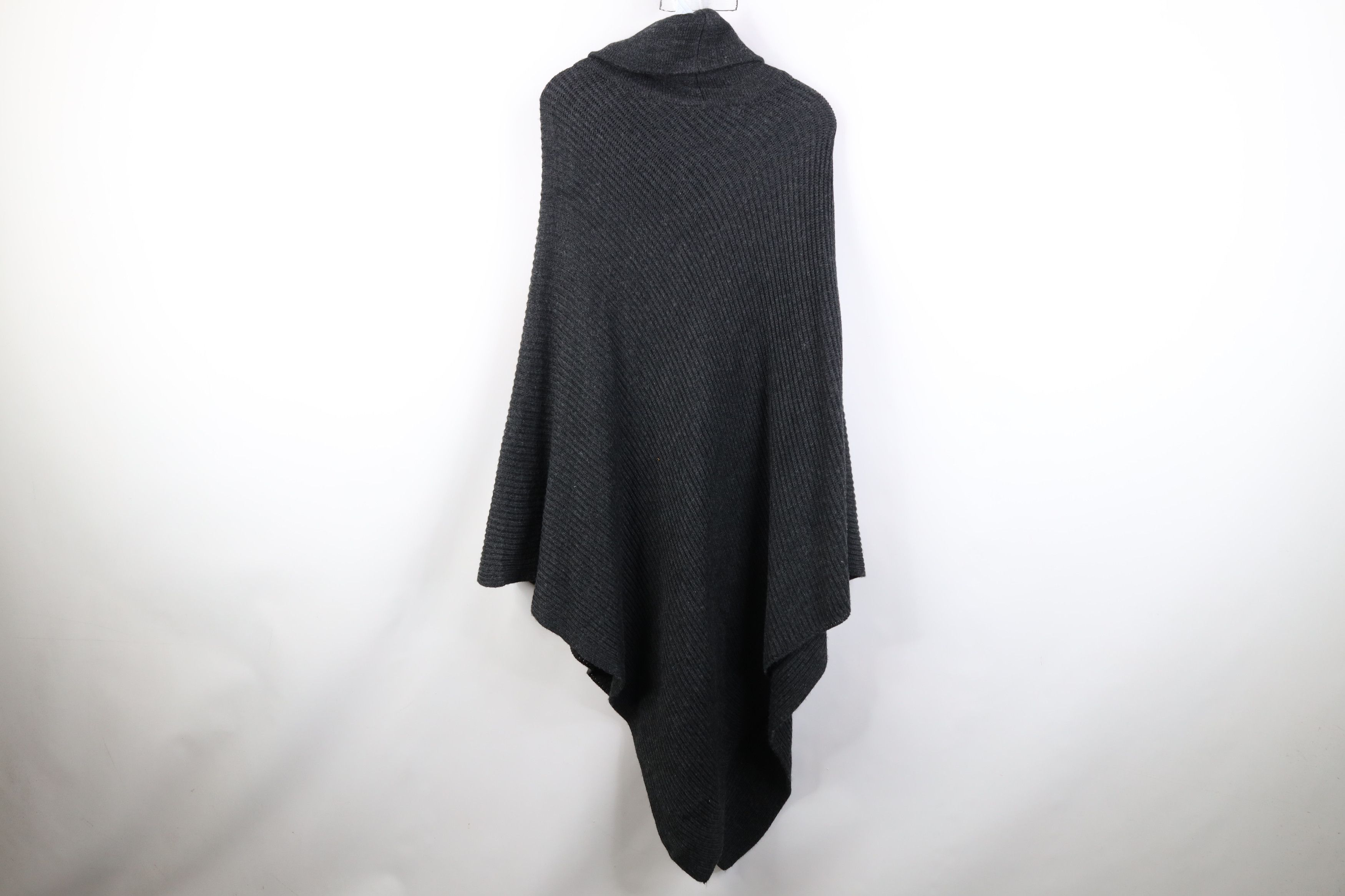 Soft Surroundings Soft Surroundings Ribbed Knit Turtleneck Sweater Cape Size ONE SIZE - 8 Thumbnail