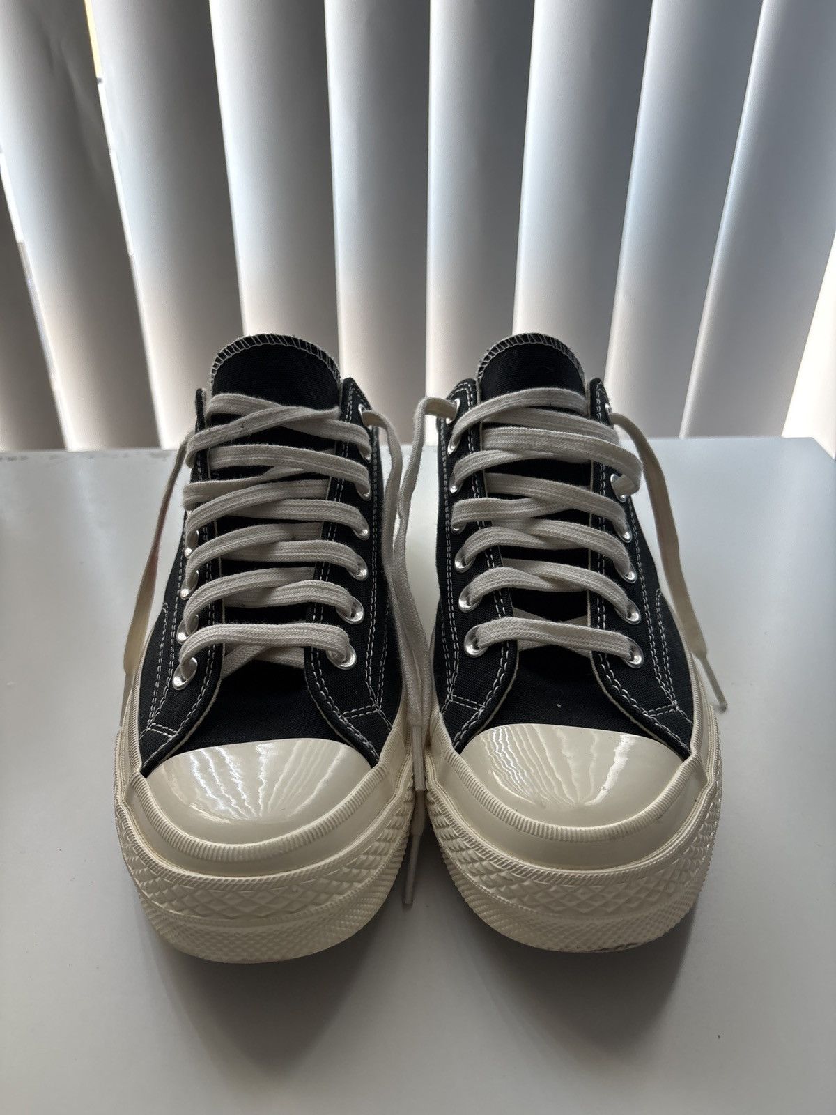 CDG by Comme des Garcons CDG PLAY x Converse Chuck 70 Low White – UK 8.5 Size US 8.5 / EU 41-42 - 3 Thumbnail
