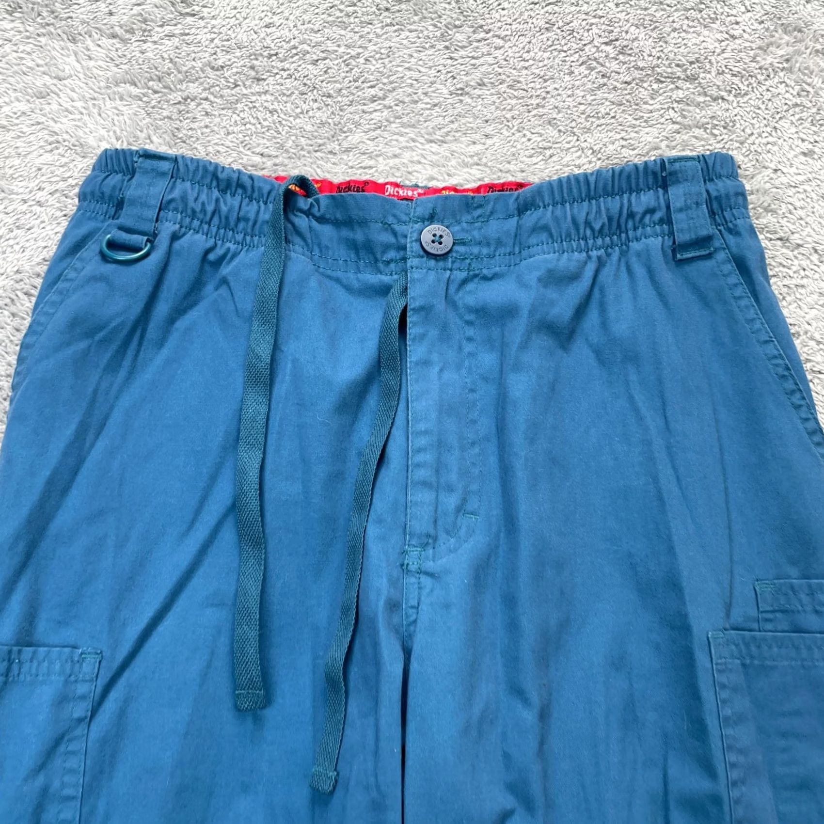 Dickies Dickies Pants Mens Small Blue EDS Signature Scrubs Cargo Pockets Straight Leg Size US 29 - 4 Thumbnail