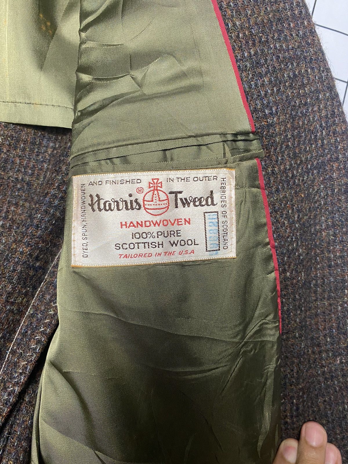 Harris Tweed Vintage Harris Tweed Pure Scottish Wool Blazer Size 40L - 9 Thumbnail