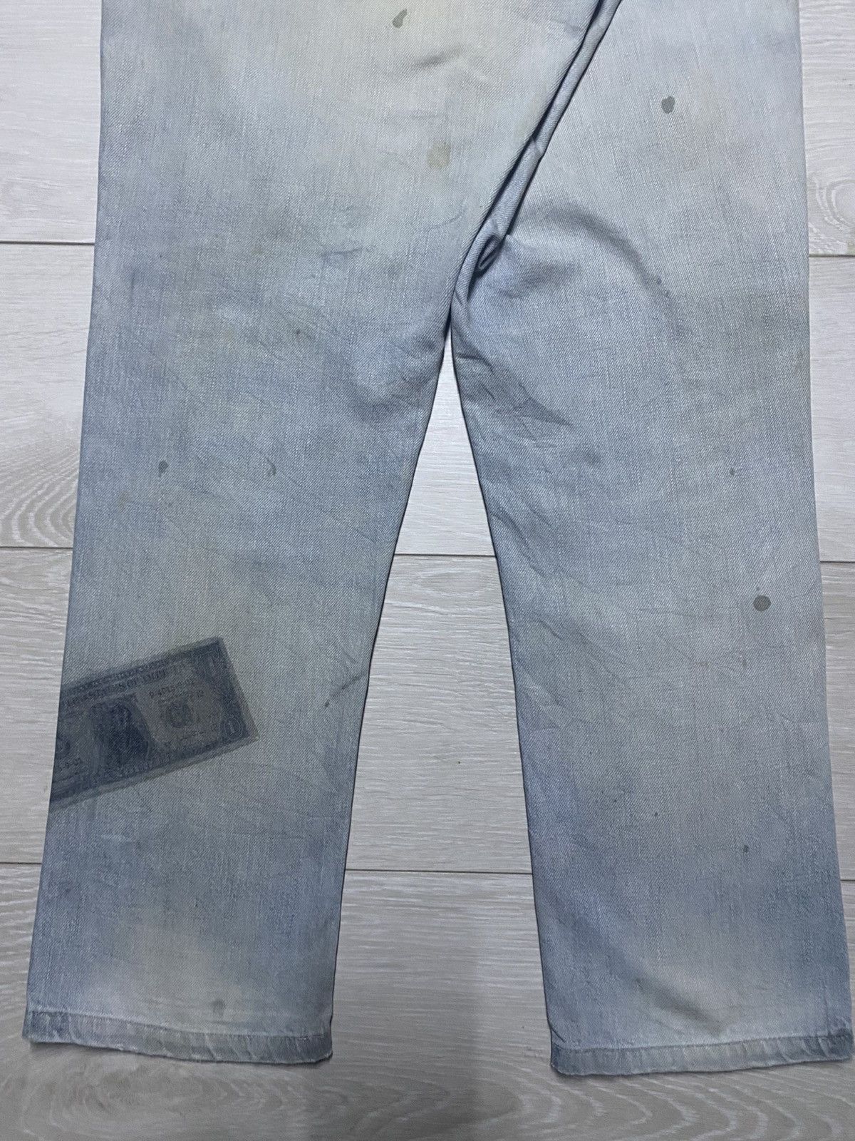 Japanese Brand Vintage Ego Tripping Light Wash Money Money Print Jeans Size US 30 / EU 46 - 11 Thumbnail